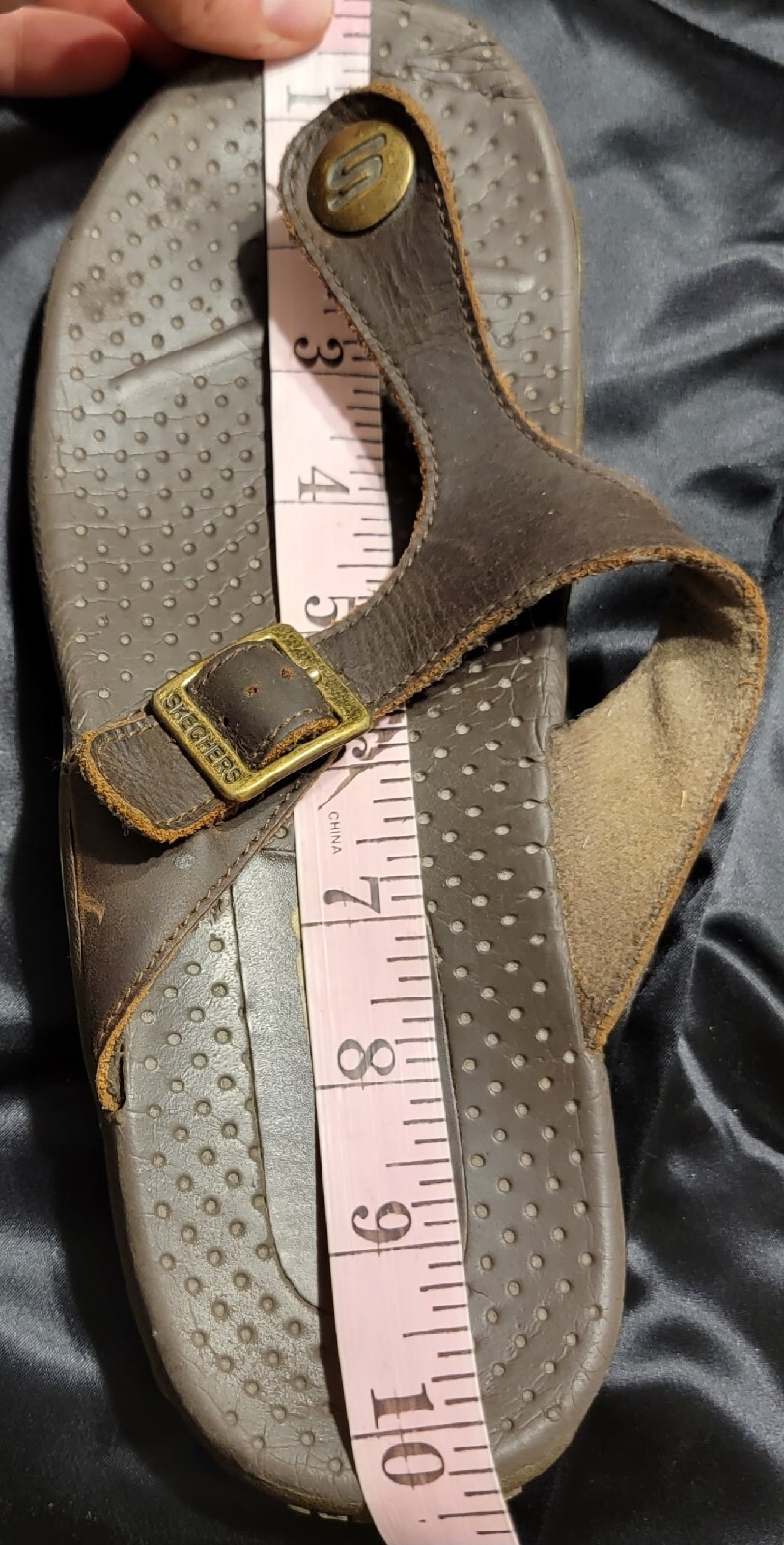 Skechers USA Flip Flop Sandal Womens Size 9-10 *Measurements In Pics*
