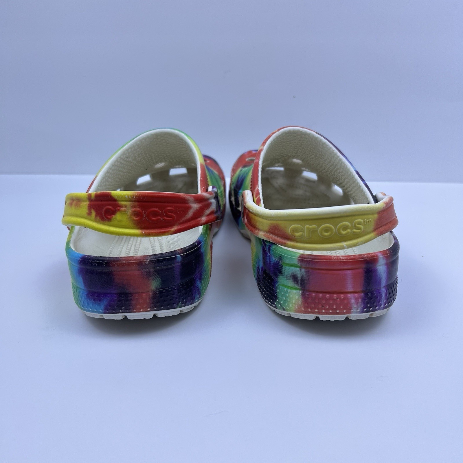 Crocs Classic Clog Unisex Tie Dye Multi Color Graphic 205453-90H Women’s Size 8