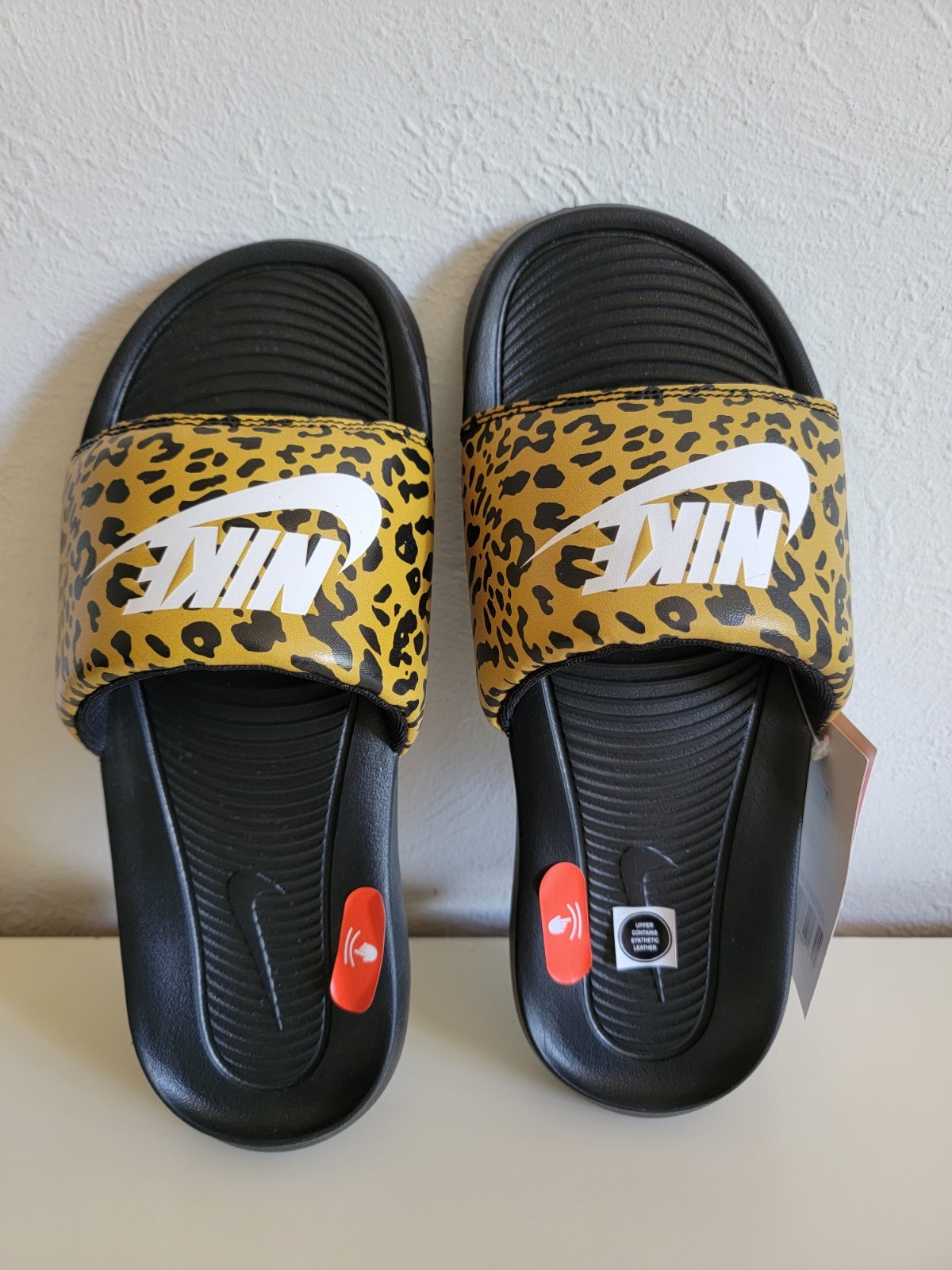 Nike Victori One Slide Print Leopard Size 7 Women’s CN9676-700 NWT