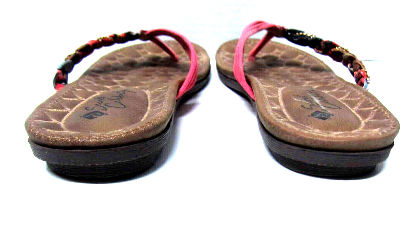 Secret Celebrity Womens Strappy Embellished Sandals Comfort Size 9 Rhinestones