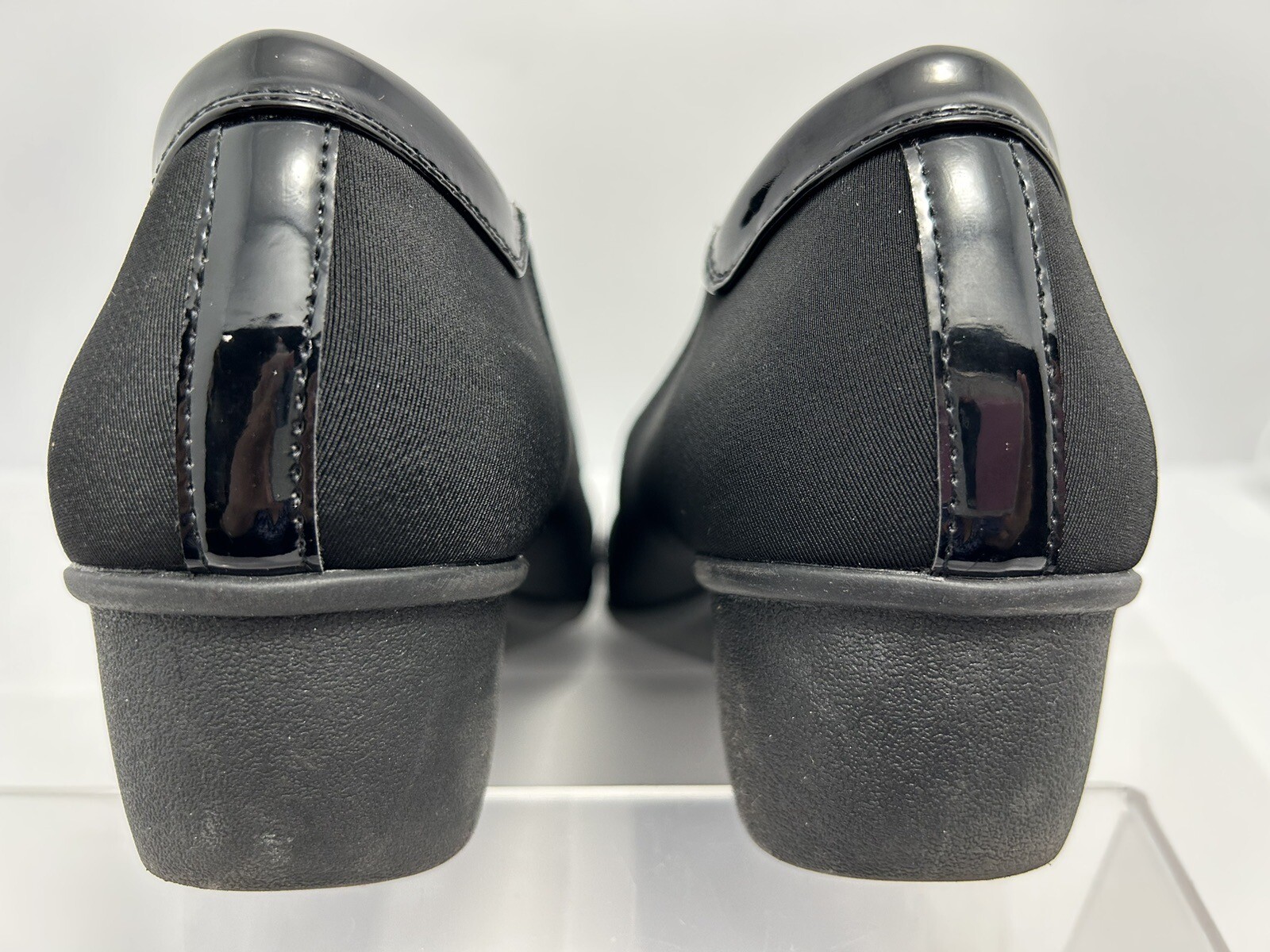 Lauren Blackwell Womens Wedge Shoes Size 11M Black Cap toe #E