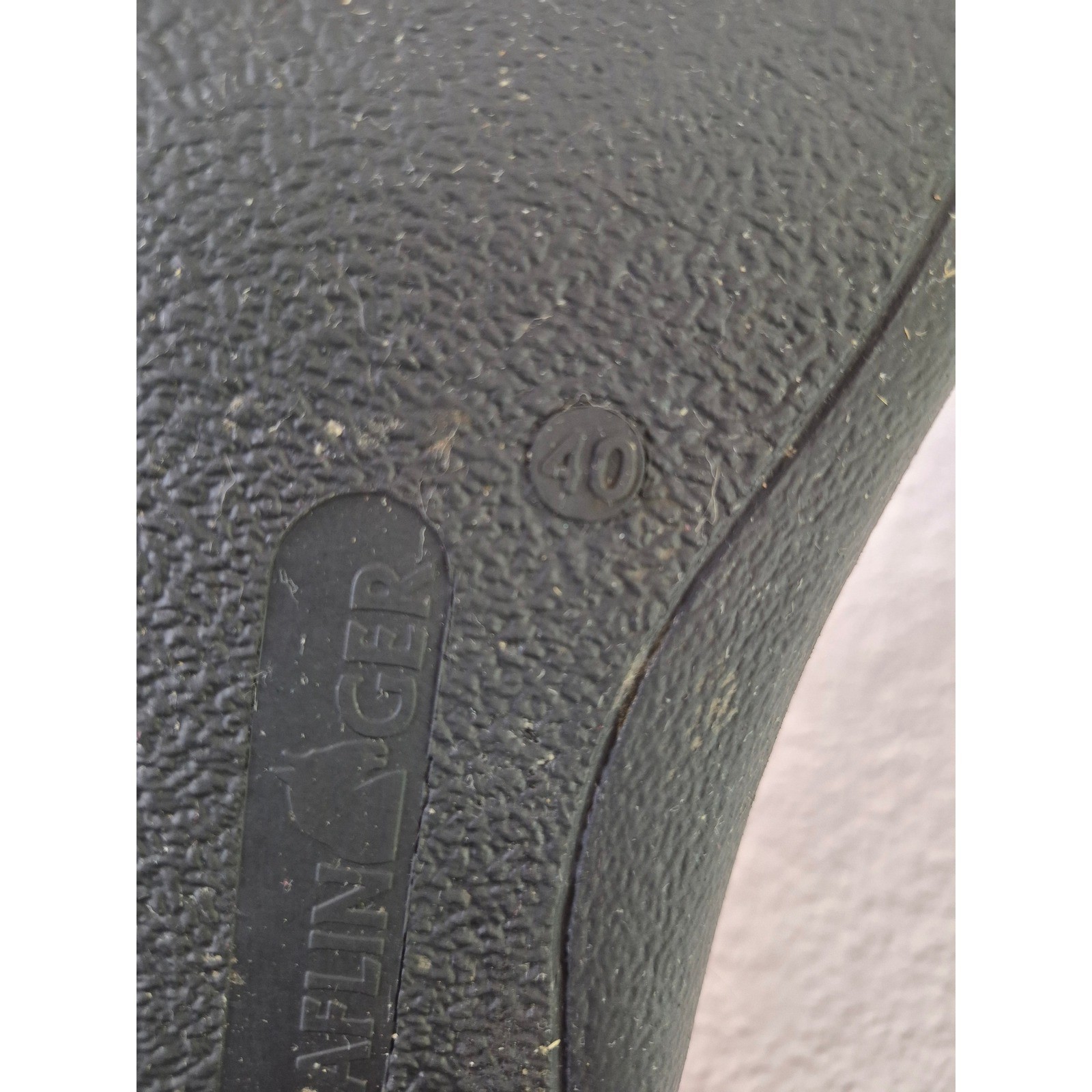 Haflinger Wool Slipper EU 40 Boiled Wool Slip On Rubber Hard Sole W 9 M 7