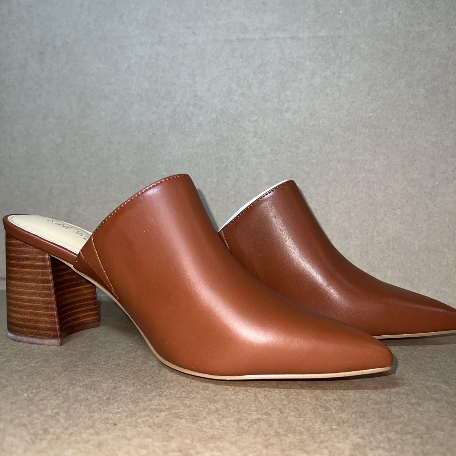 NINE WEST Nwike Pumps Block Heel, Size 9 M Medium New Cecilee Office Comfort