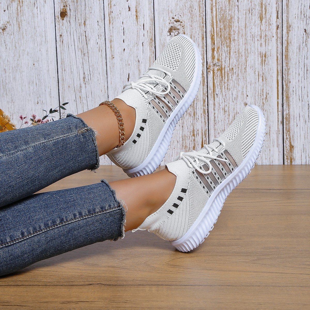 Casual Mesh Sneakers Athletic Breathable Walking Running Sports Shoes Lace Up