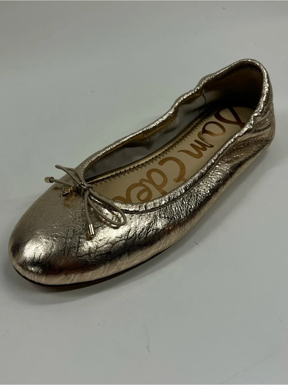 New Sam Edelman Felicia Ballet Flats Gold Women’s Size 5