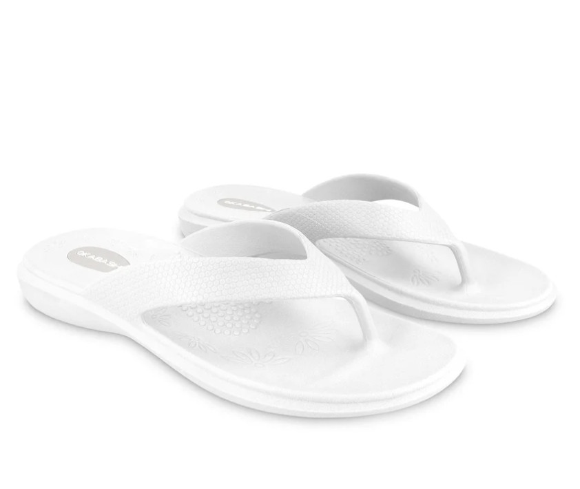 AUTH Okabashi Maui Women’s Cherry Flip Flops Arch Support Waterproof Made in USA