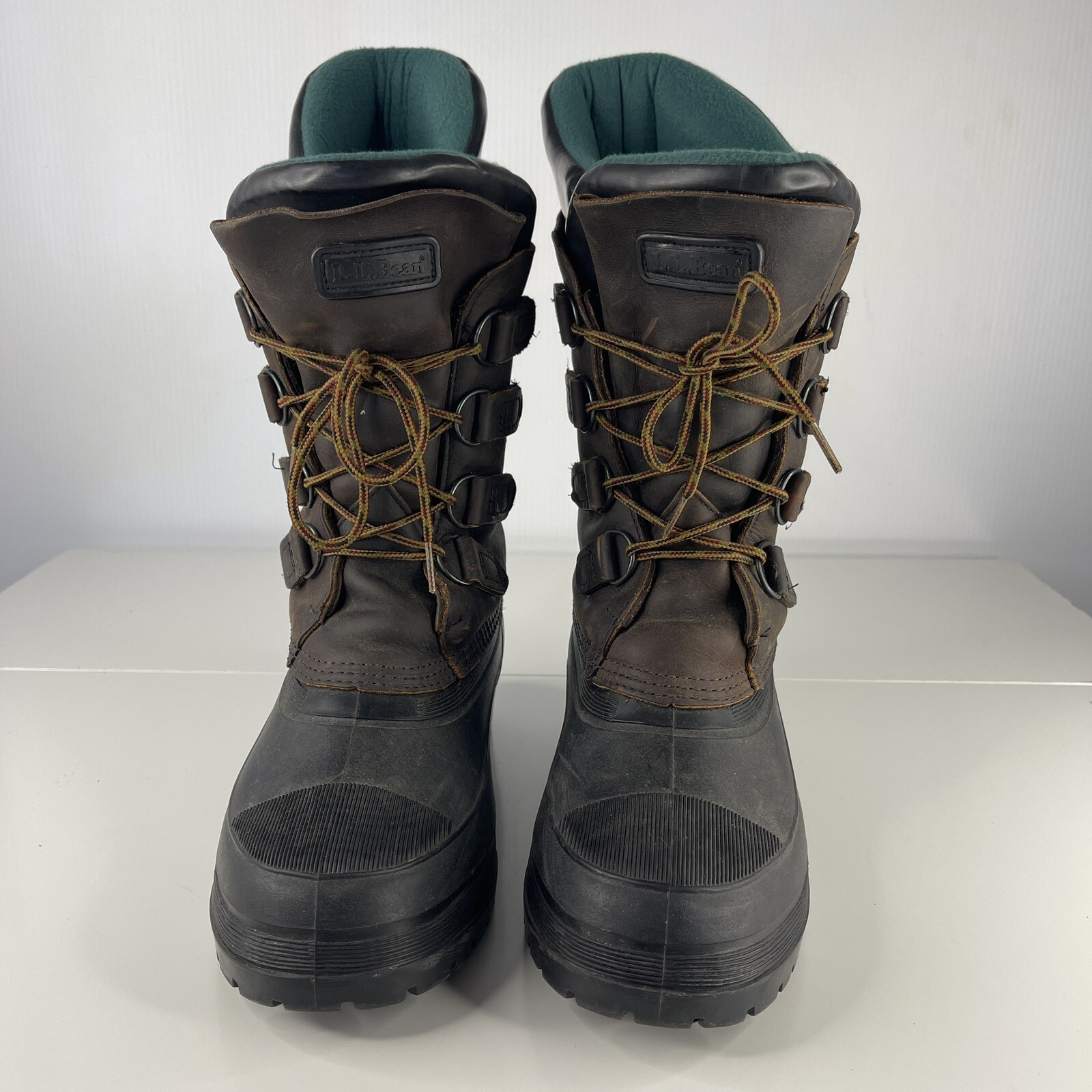 L.L. Bean Duck Boots Leather Waterproof Insulated Hunting Brown Women’s Size 10