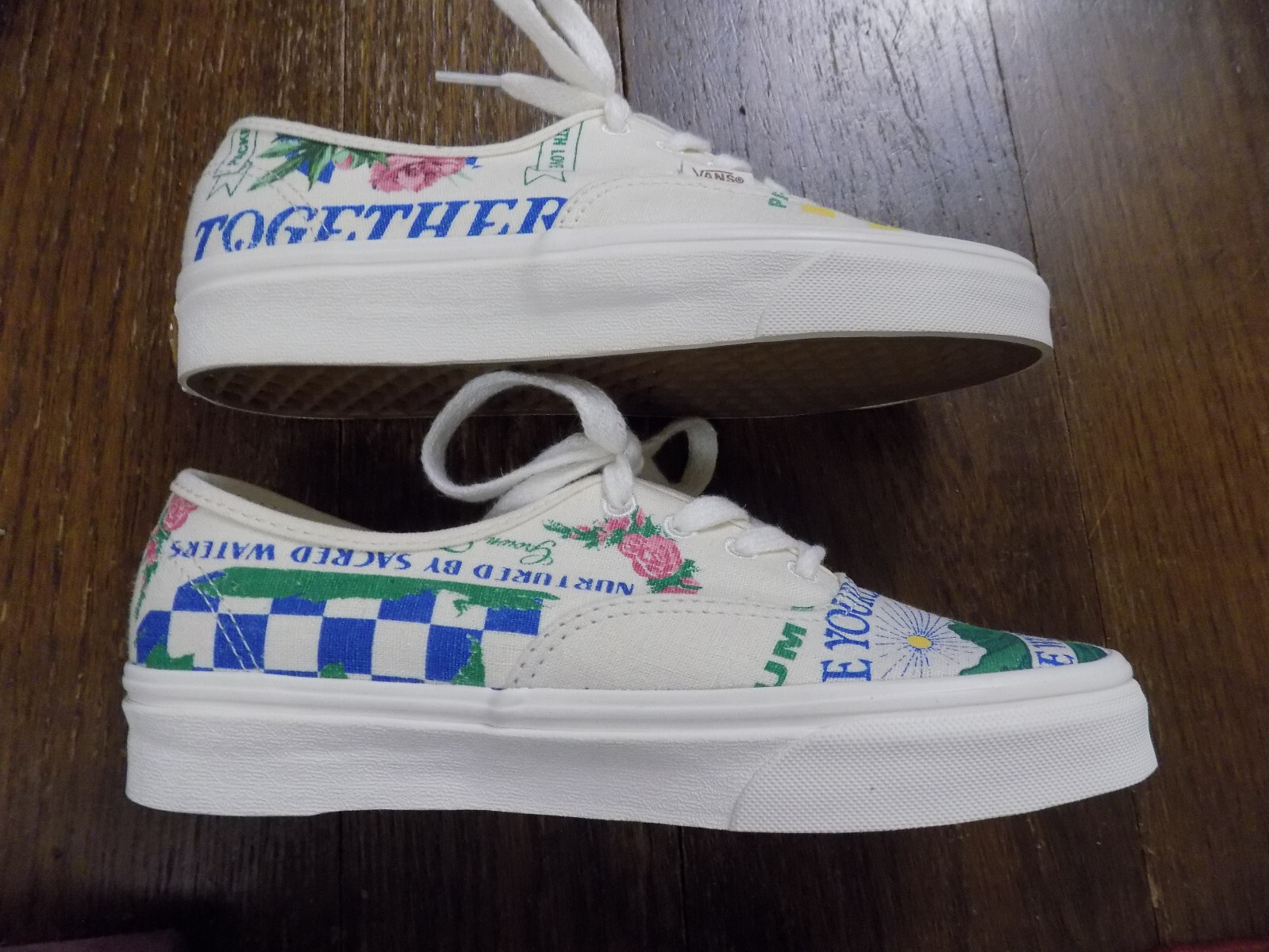 VANS Circle Vee Eco Theory Eco Positivity Shine Your Light 7.5 Sneakers Hemp New