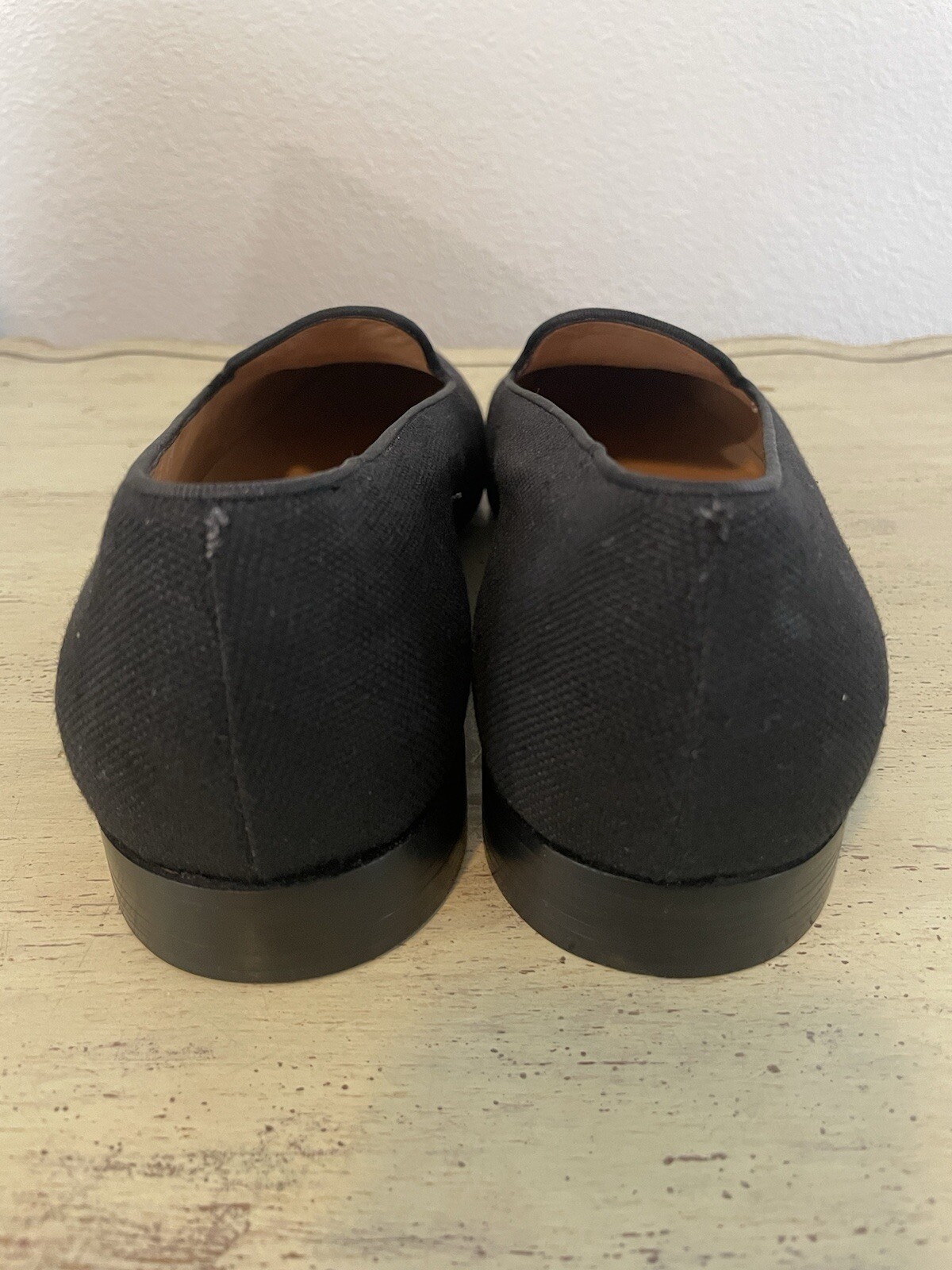 Ralph Lauren Collection Made in Italy Alonzo Smoking Loafer in Black 7 E $695