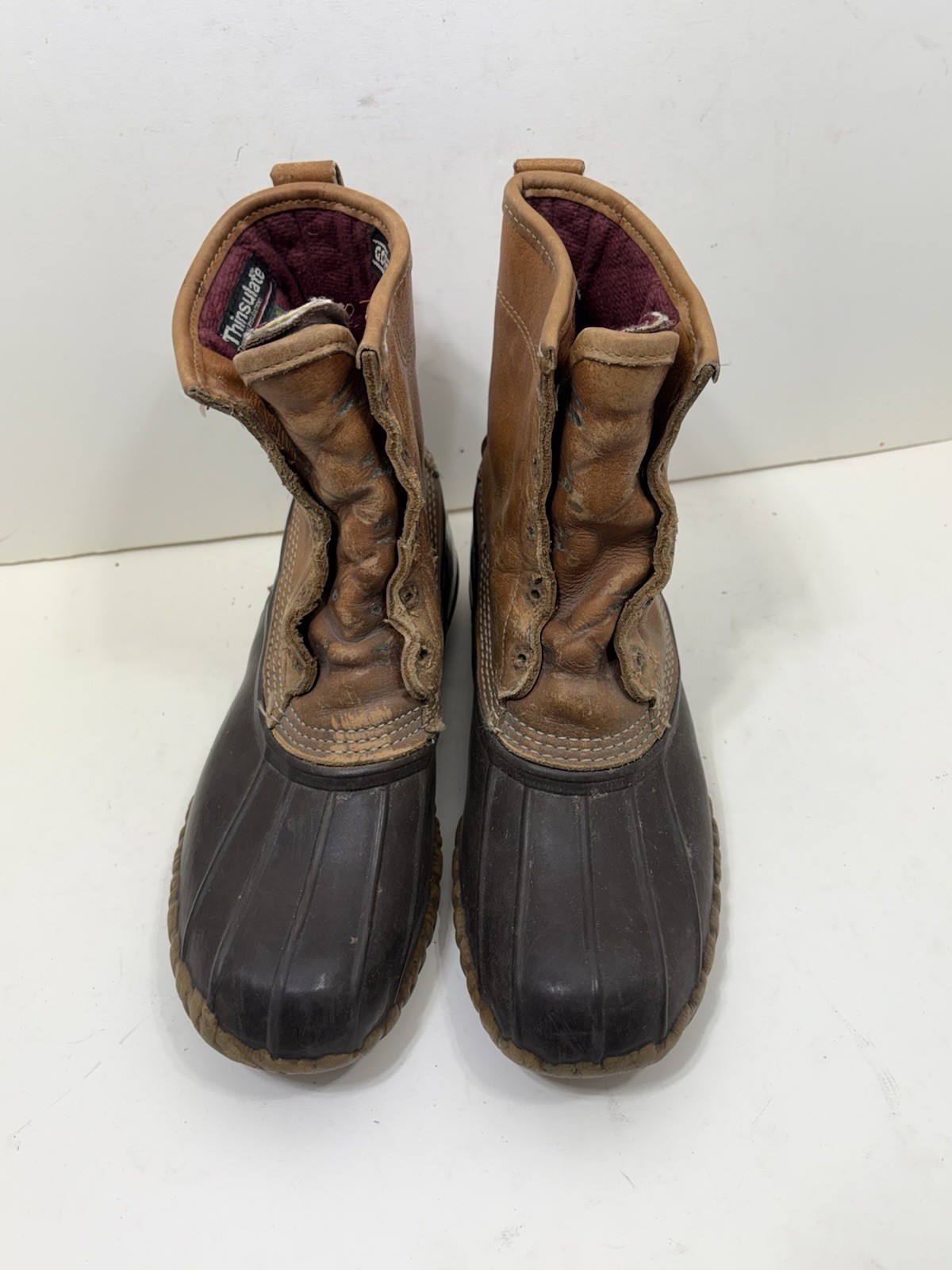 Women’s LL Bean Boots 8” Gore-Tex Thinsulate Insulated Size 7 Leather Duck