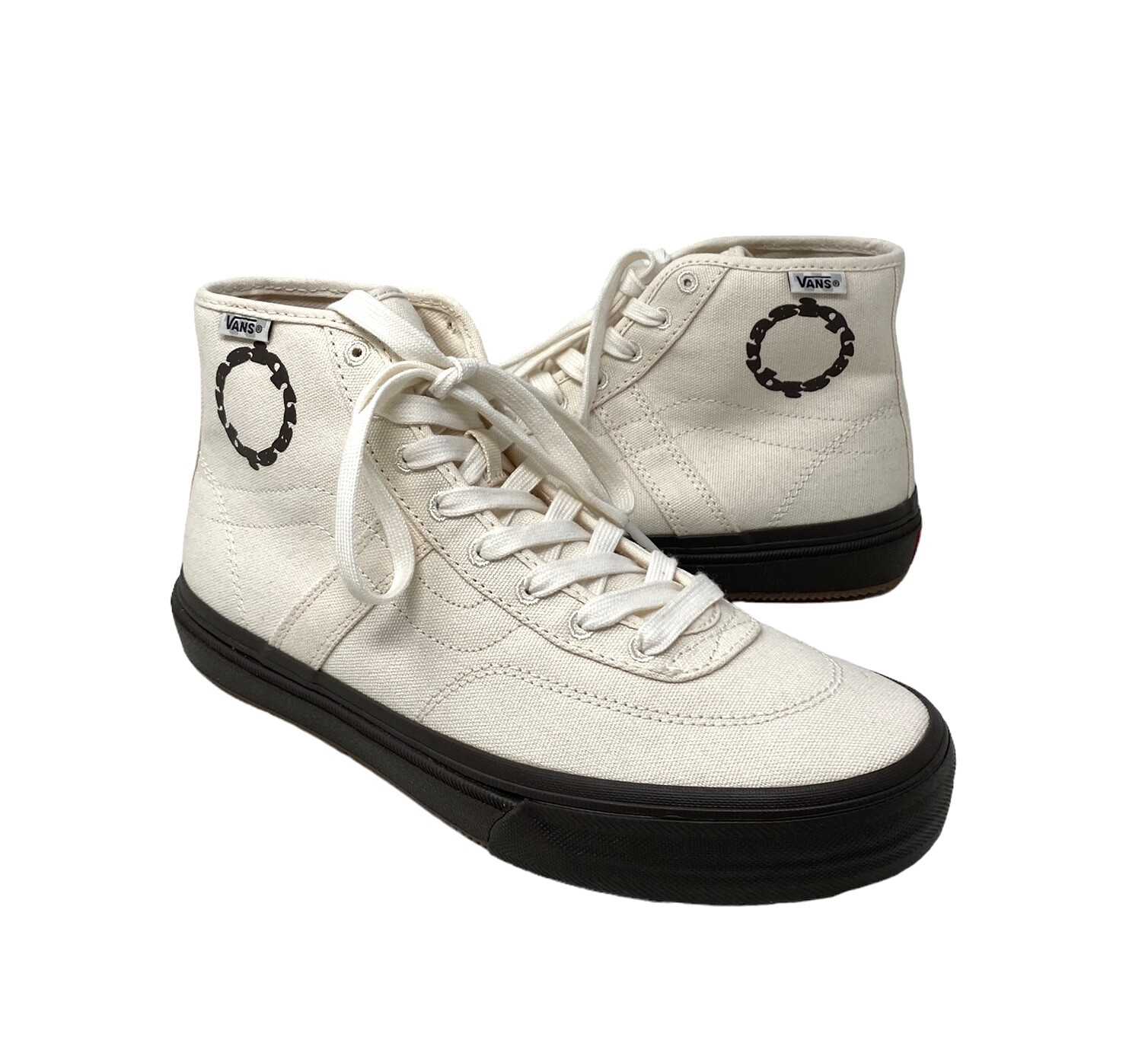 VANS x Quasi Crockett High Decon Shoe Women Size Canvas Beige Casual VN0007QVTBD