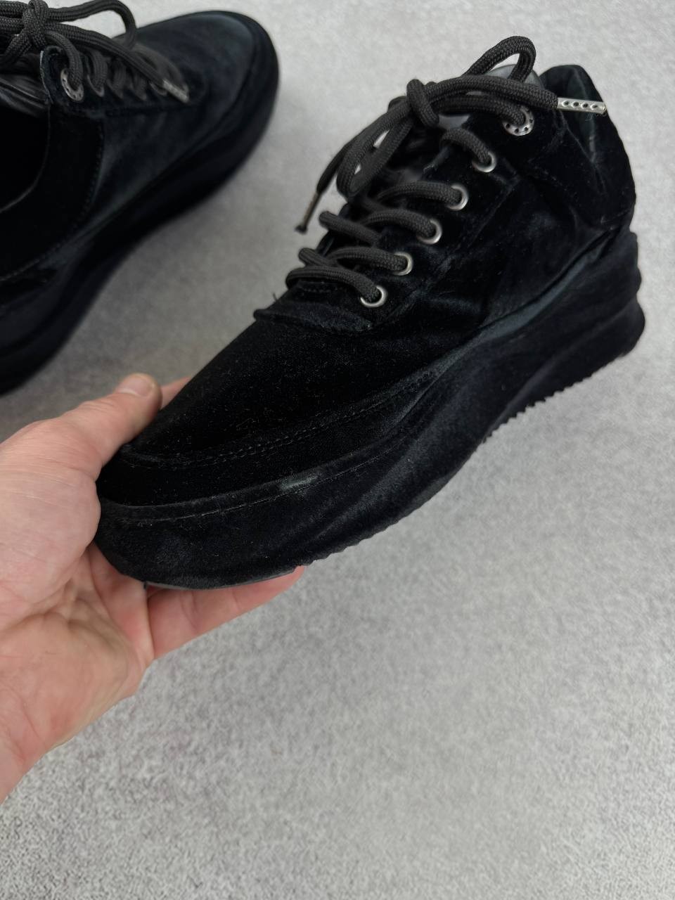 Filling Pieces Low Eva Velvet Black Sneakers Size 38 Duties Paid (USA)