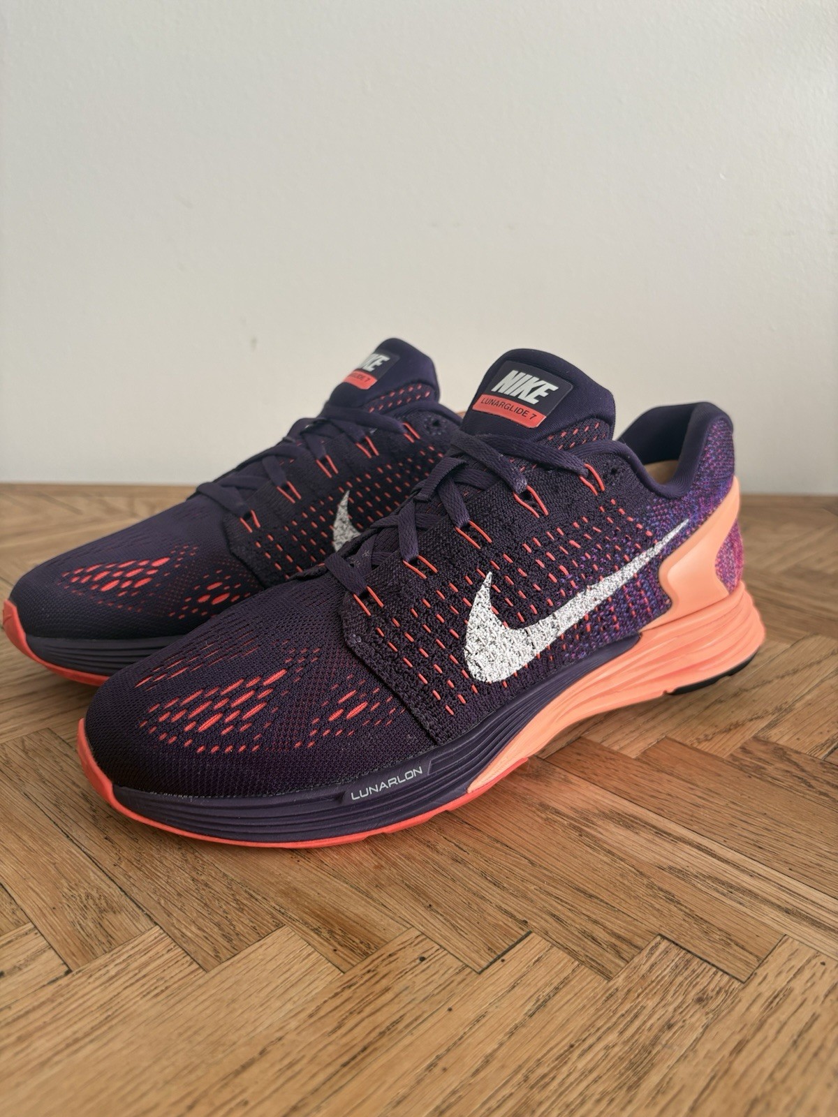 Nike LunarGlide 7 Women’s Running Shoes Purple Orange US Size 8