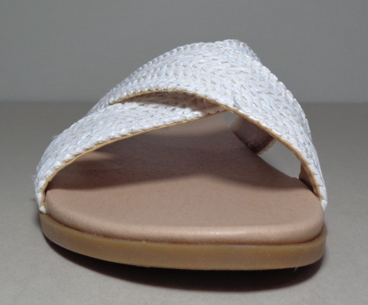 Draper Size 8 M / ALEX / White / Raffia Woven Sandals / New Women’s Shoes