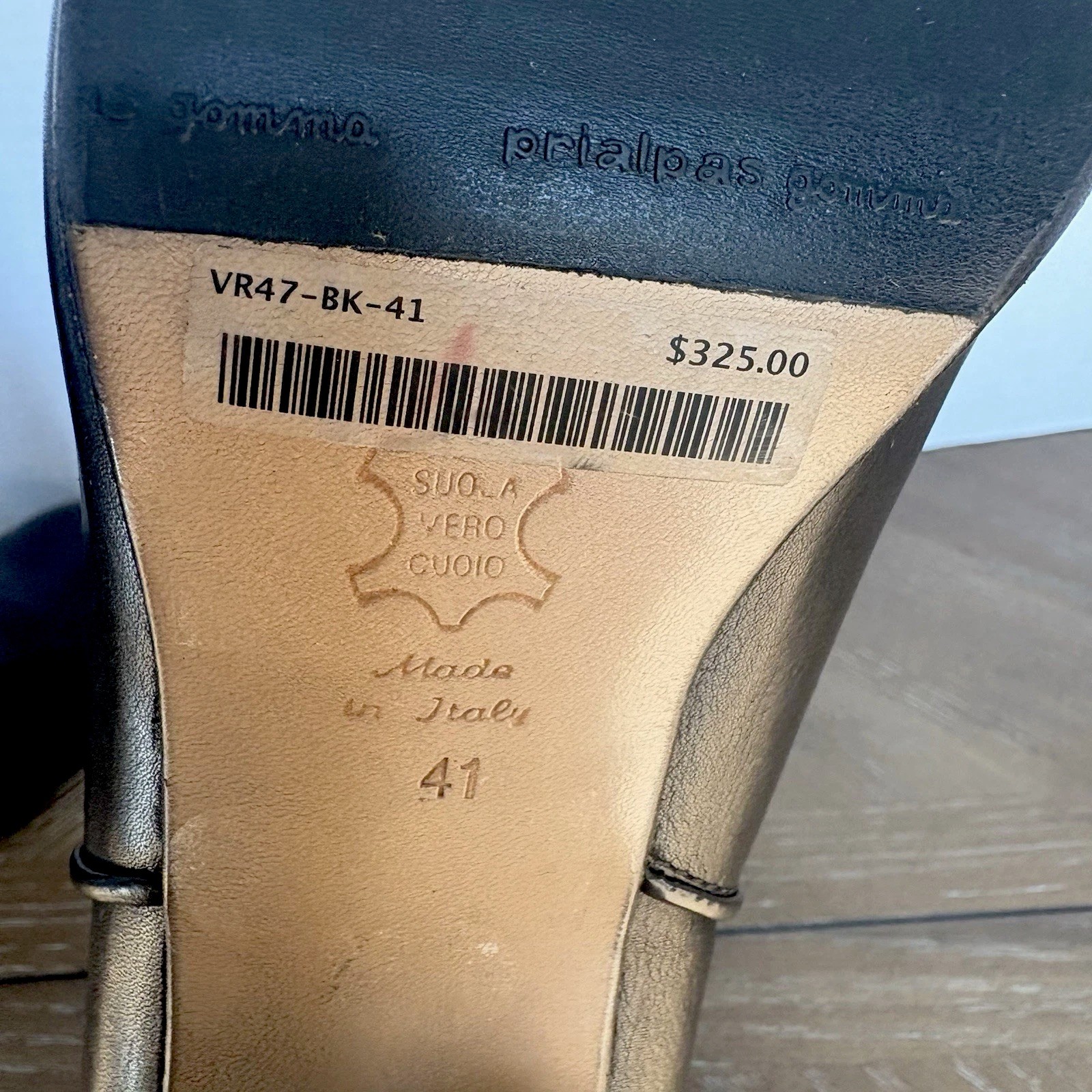 Via Roma 15 Black Leather Ankle Boots Women’s Size 41/ 11 Pull On Made Italy