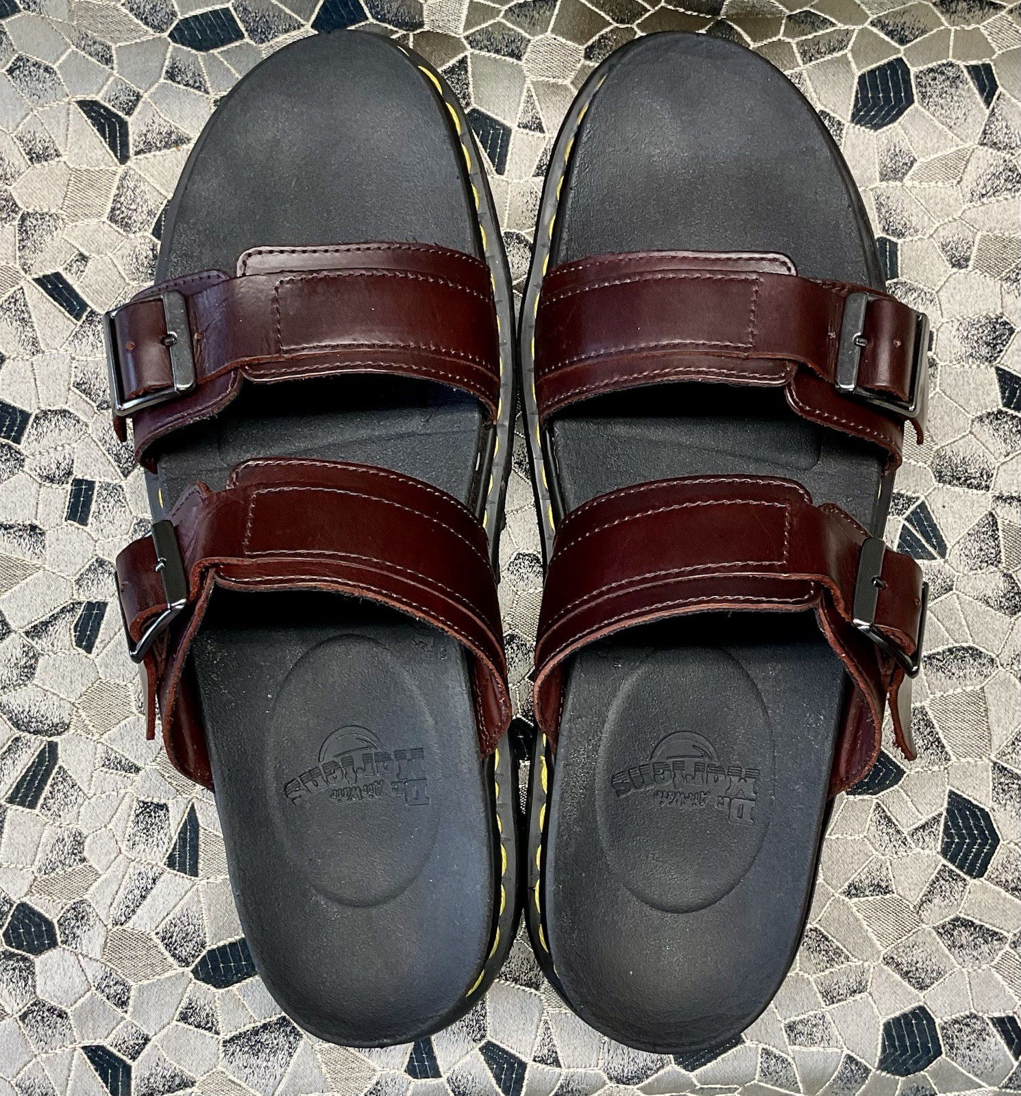 Dr Martens MYLES BRANDO Leather Chunky Buckle Sandal 45 m11 / w12