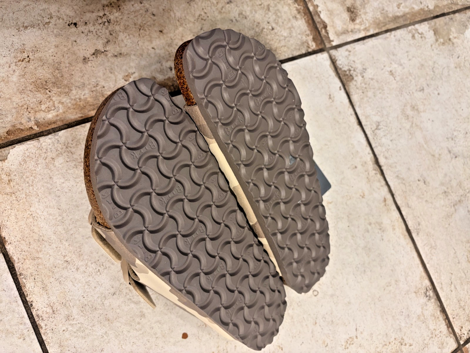 Birkenstock Arizona Soft Footbed Desert Soil Camo Gray Taupe EU 38 US 7 NEW