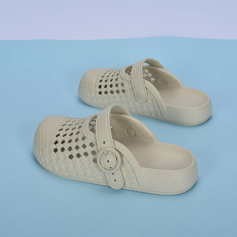 2025 Summer Women’s Solid Color Features Trend Anti-slip Wear-resistant