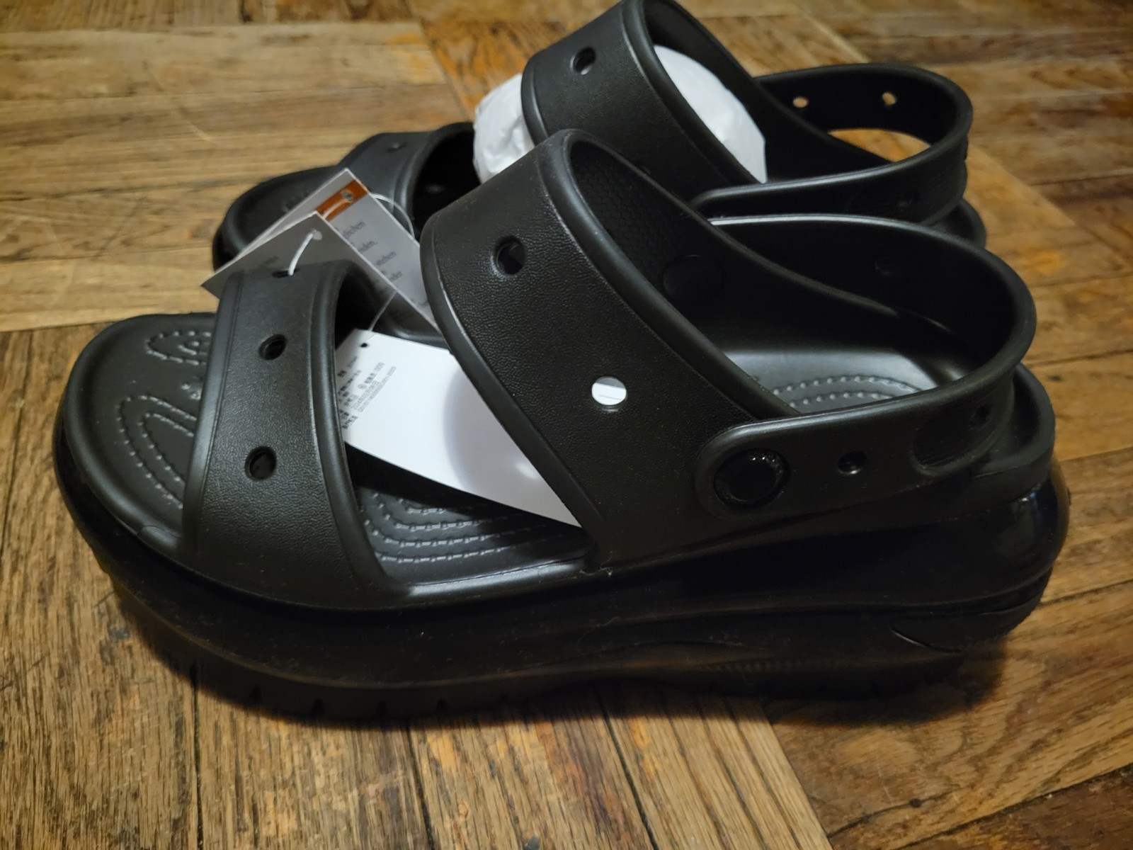 Crocs Mega Crush Platform Sandals Size: M5 W7 New Black
