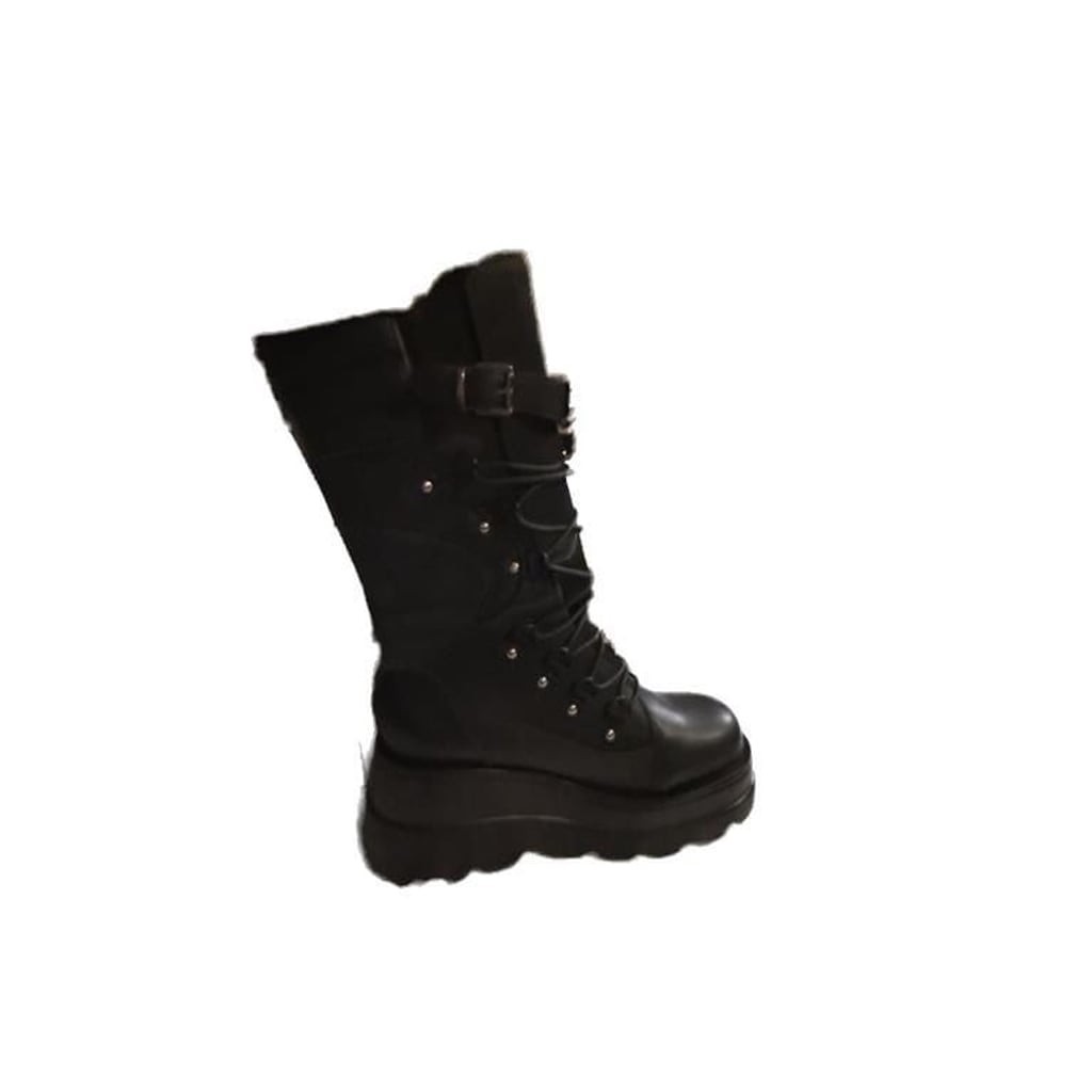70 Vegan Leather Platform Boots