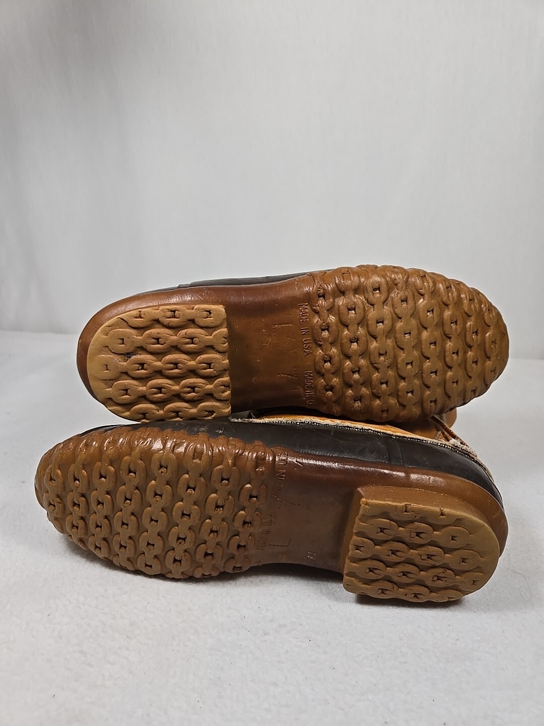 Vintage LL BEAN Womens Size 7 Maine Hunting Shoe Boots Made in USA 5 Eyelets
