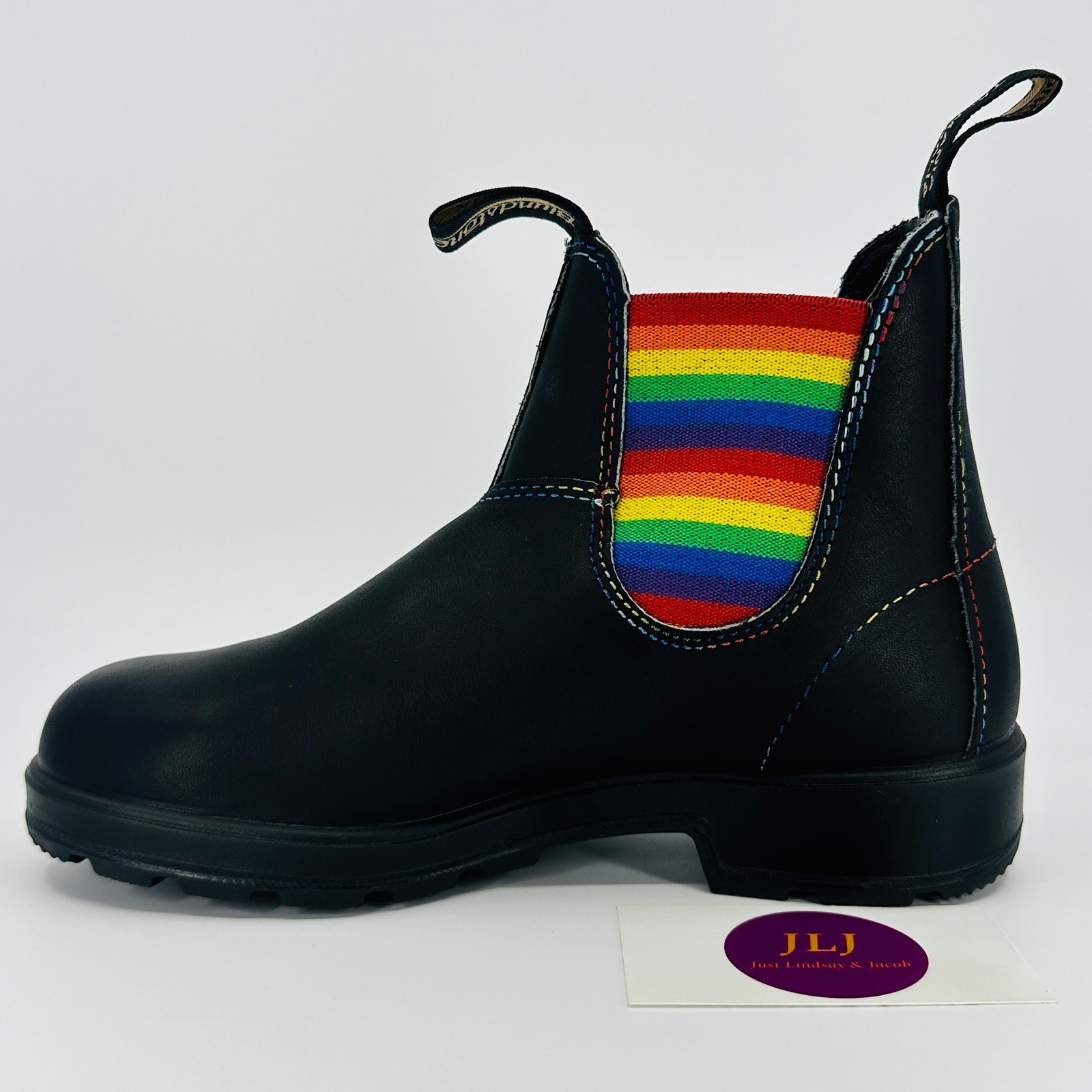 Blundstone 2105 Rainbow Black Leather Chelsea Boots Size 4.5 UK/ 7.5 US Women’s