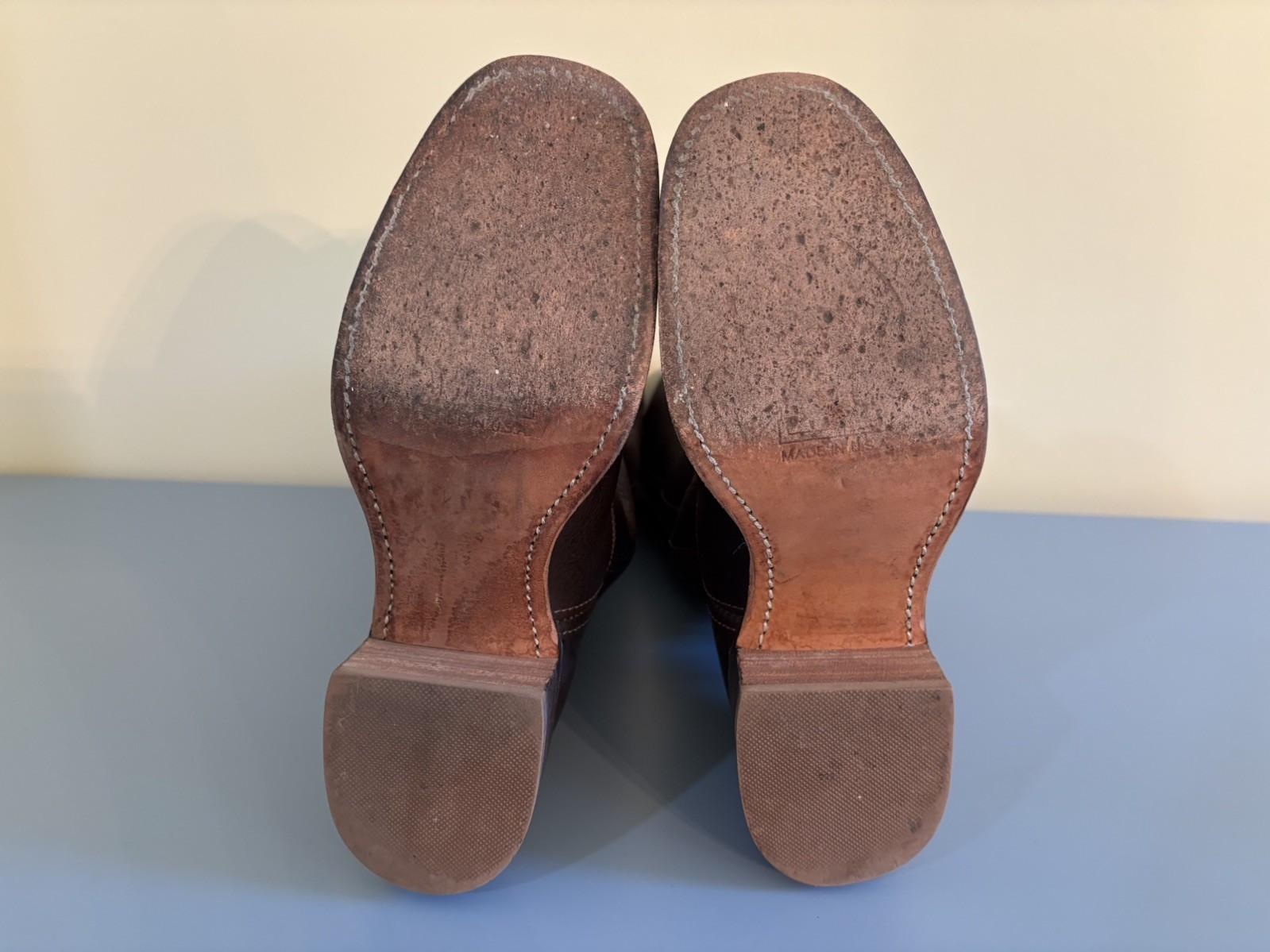 VTG FRYE Women’s Campus 14L Square Toe Dark Brown Leather Boots 77050 Size 8 M