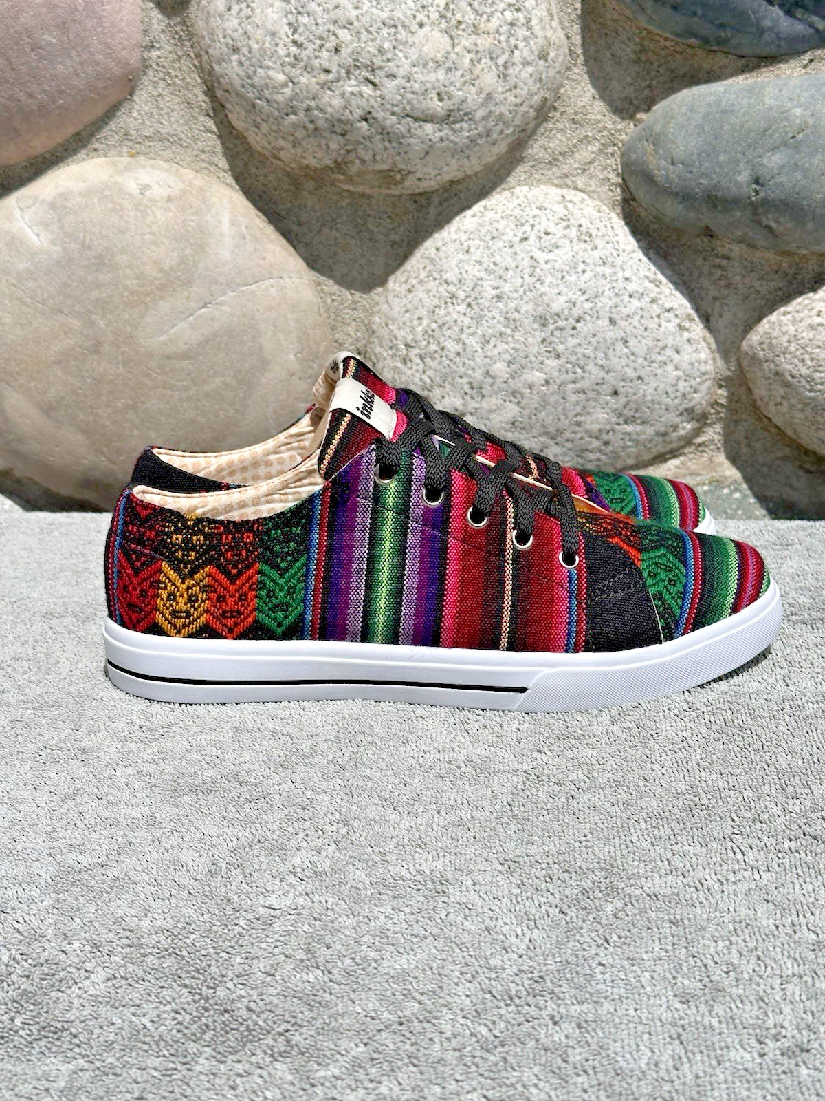Inkkas Women’s 10 Men’s 8 Unisex Aztec Design Low Top Colorful Lace Up Sneakers