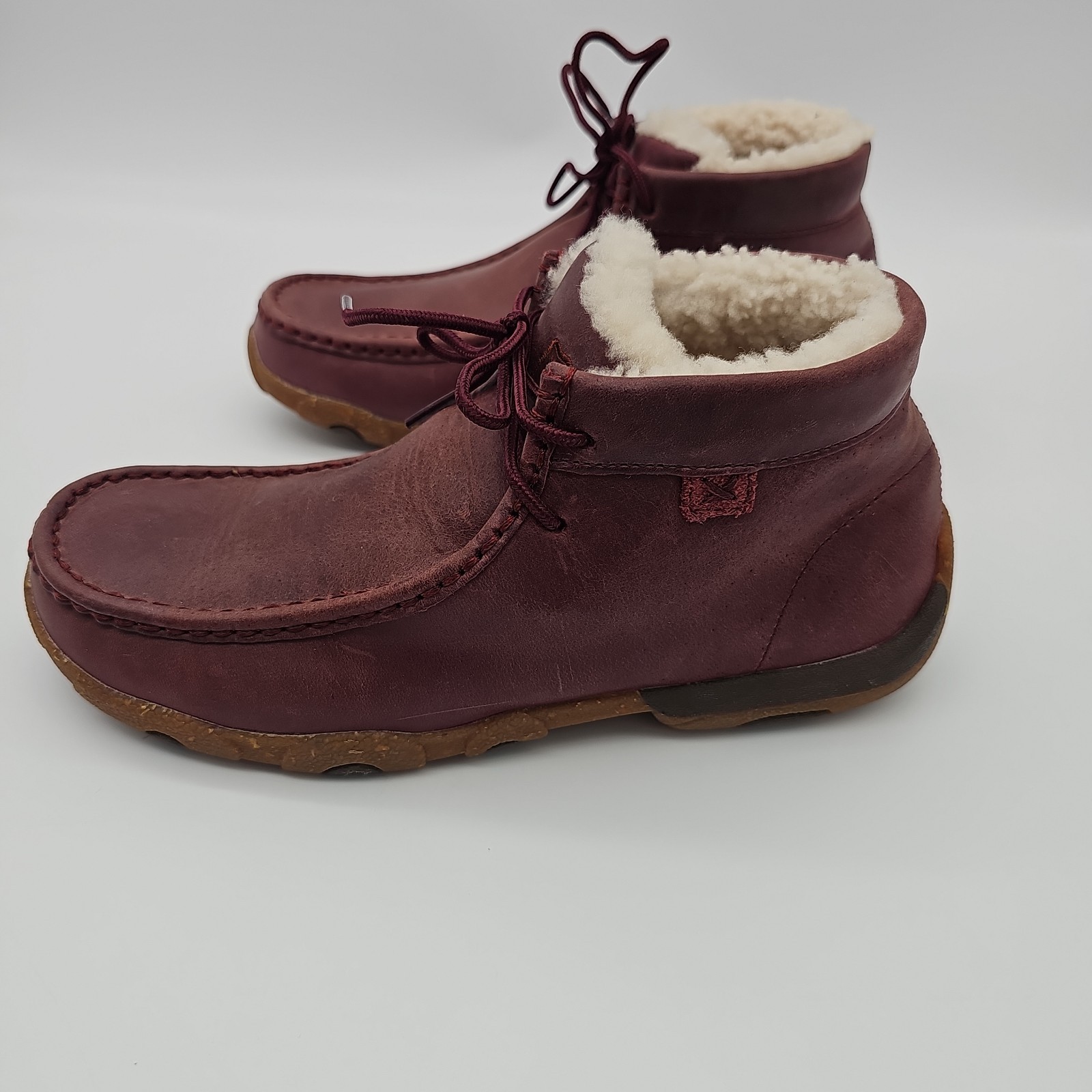 Twisted X Casual Shoes Womens Leather Chukka 7.5-8 M Rhubarb Blended 85 Booties