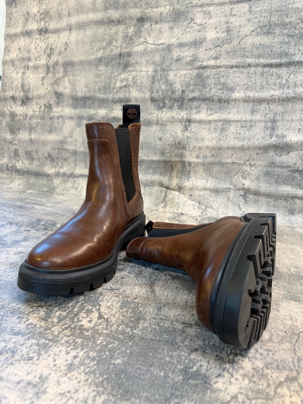 Timberland Cortina Valley Womens Pull On Chelsea Boots in Dark Brown US 9.5