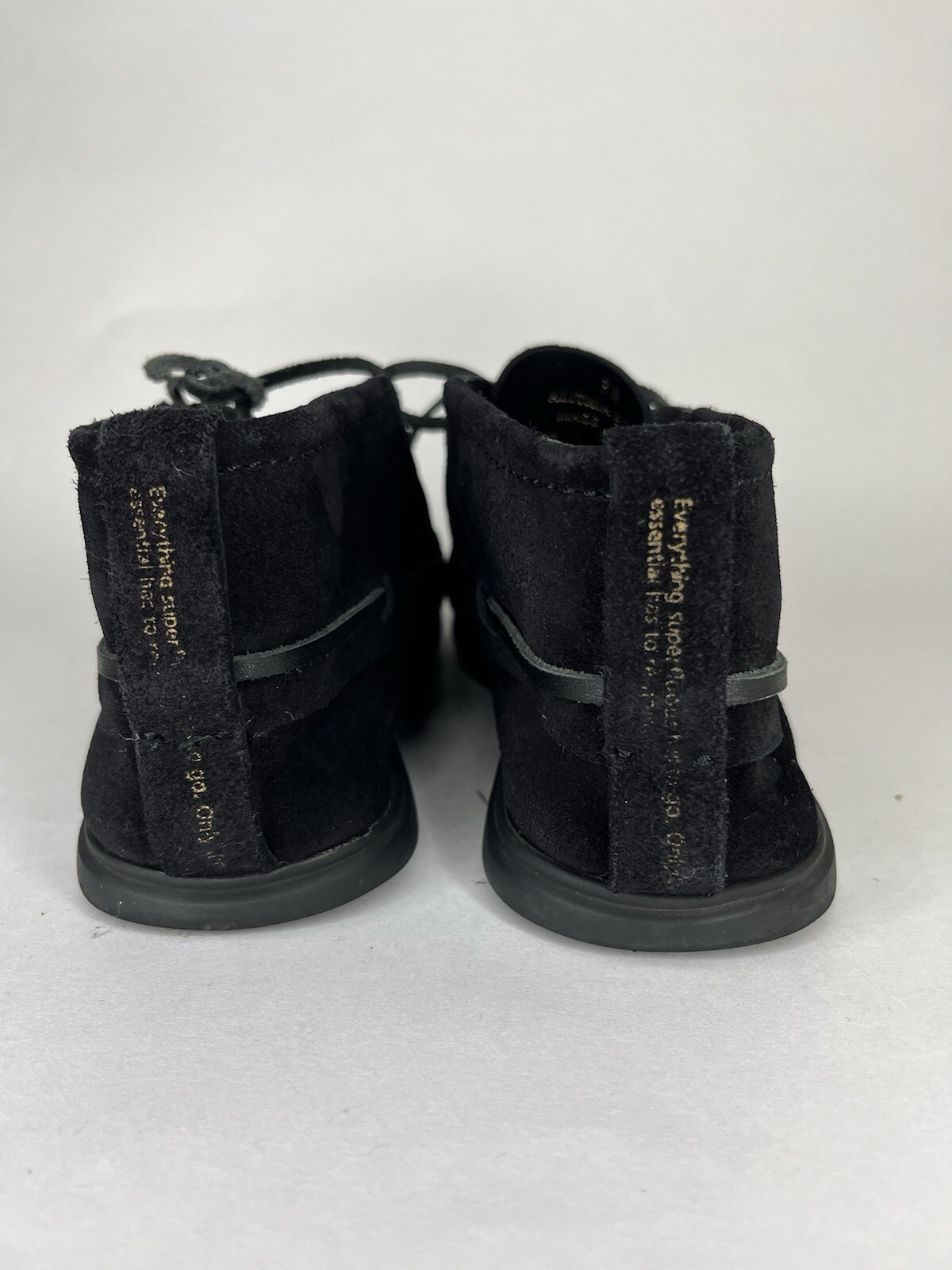 n.d.c. made by hand Chukka Boots Shoes Women Size 38 US 7 Black Suede