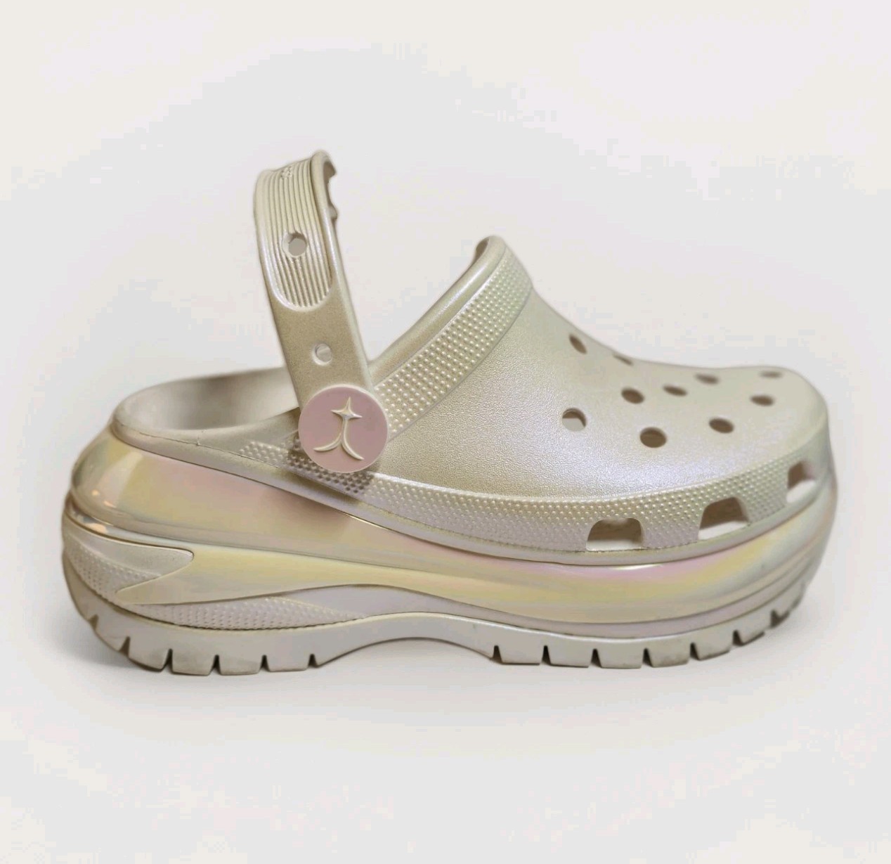 Crocs Mega Crush Iridescent Glitter Clog UNISEX [M10″/W12″]