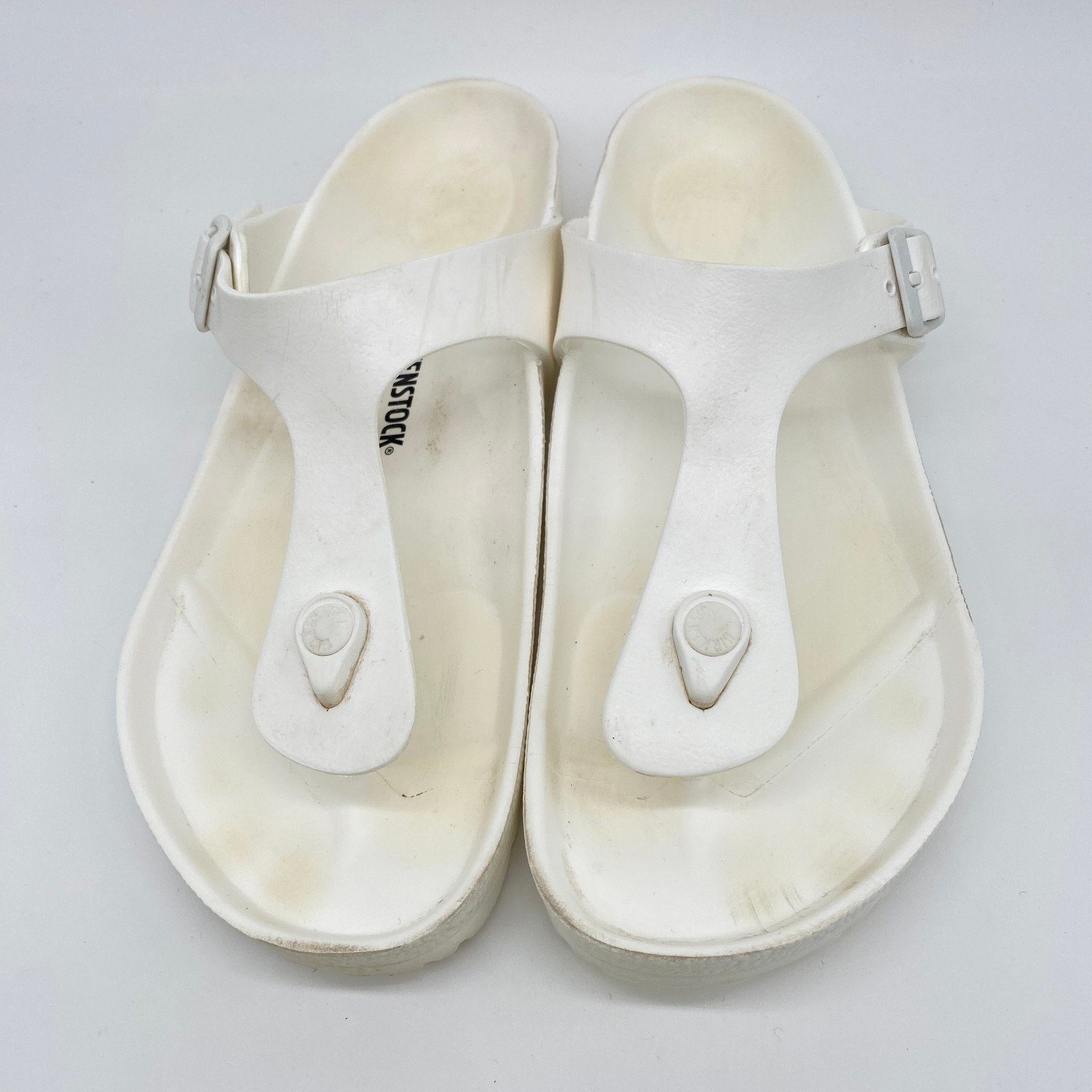 Birkenstock Gizeh EVA Slip On Sandals Women’s 11.5 Men’s 10.5 White Unisex 7067