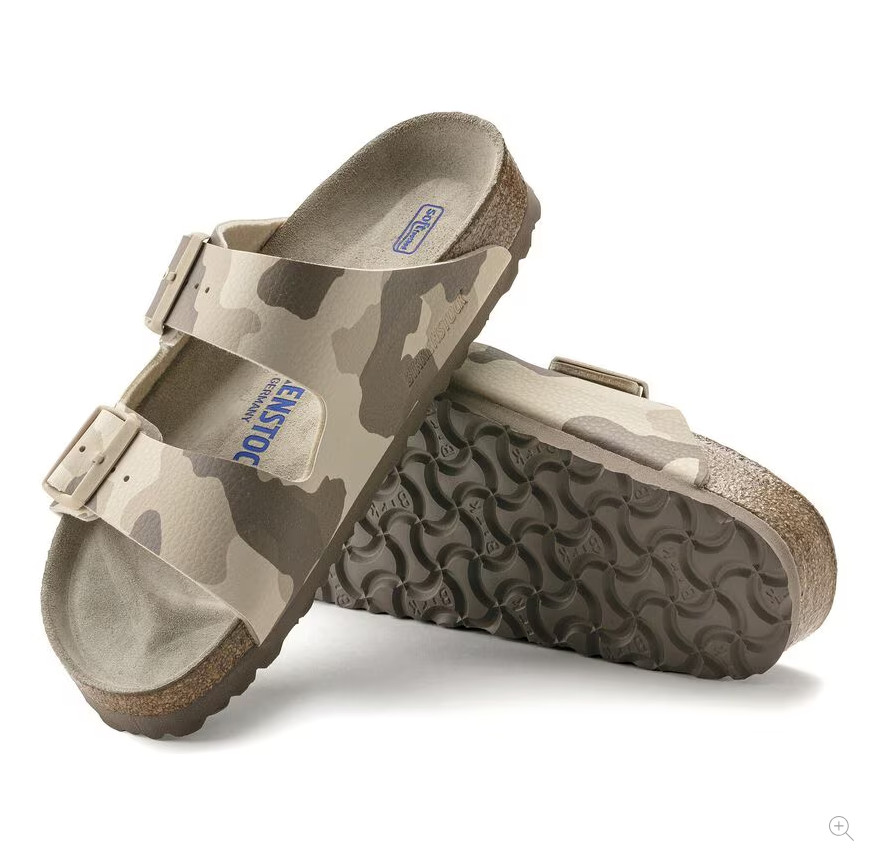 Birkenstock Arizona Soft Footbed Birko-Flor® sandal Desert Soil Gray/Taupe EU 37