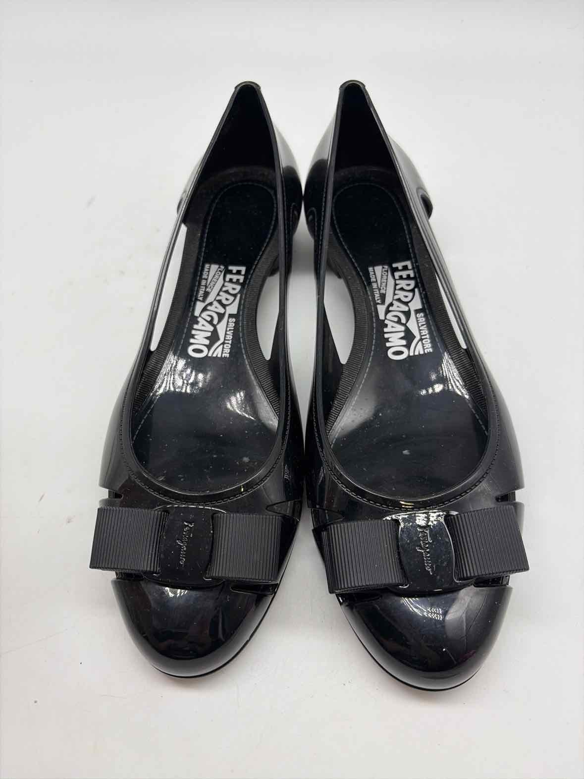 Salvatore Ferragamo Black Size 8 Ballet Flats