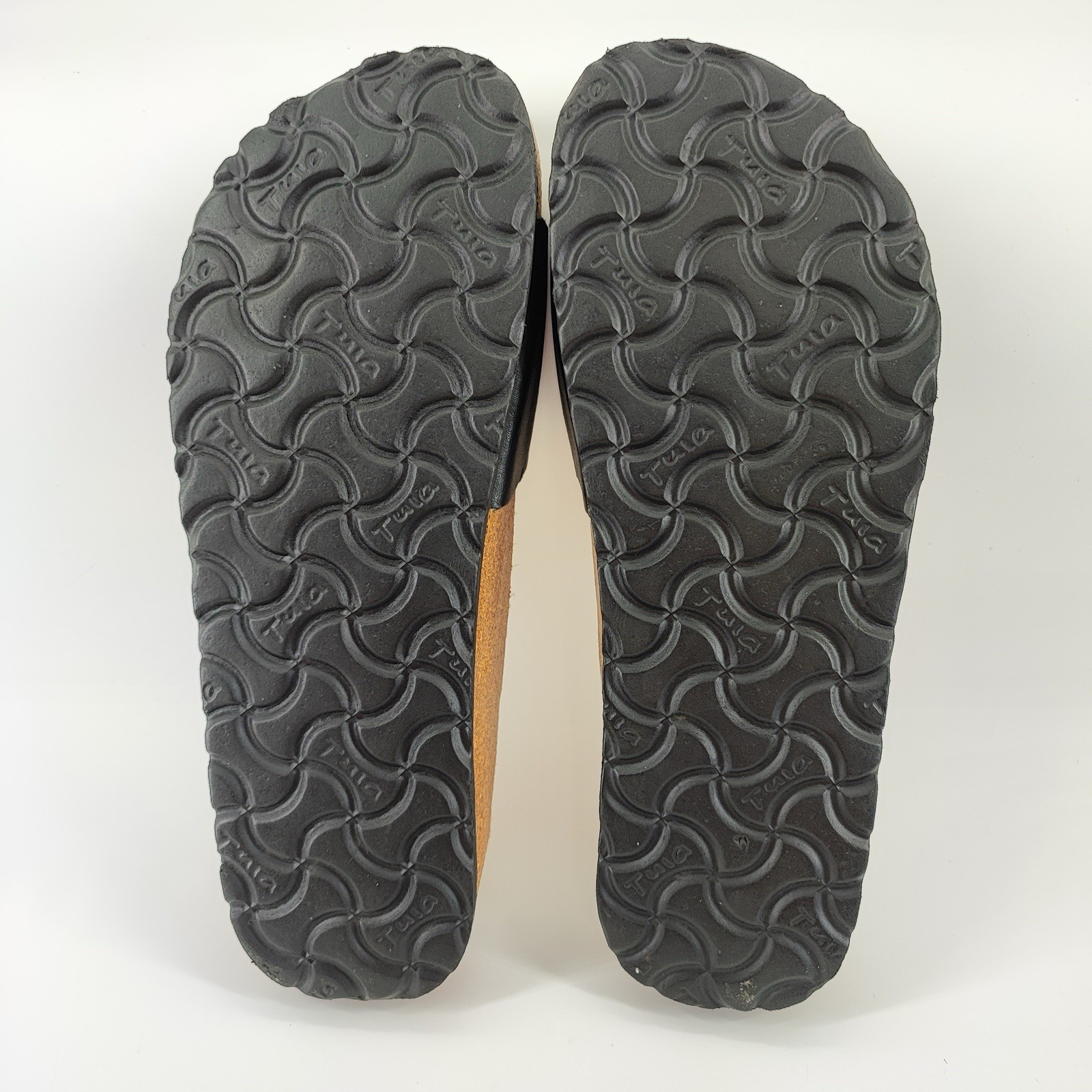 Tula by Birkenstock Madrid Women’s Size 7.5 Sandals Leather Black Comfort Slide
