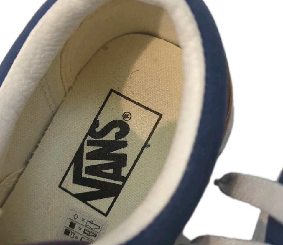 Vans Blue Old Skool Stacked Cobblestone Platform Sneakers Size Women 8.5 Men 7