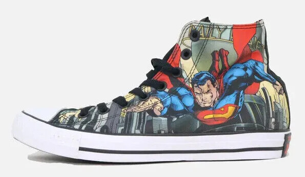 Rare Converse DC Comics x Chuck Taylor All Star Hi Superman Justice League Shoes