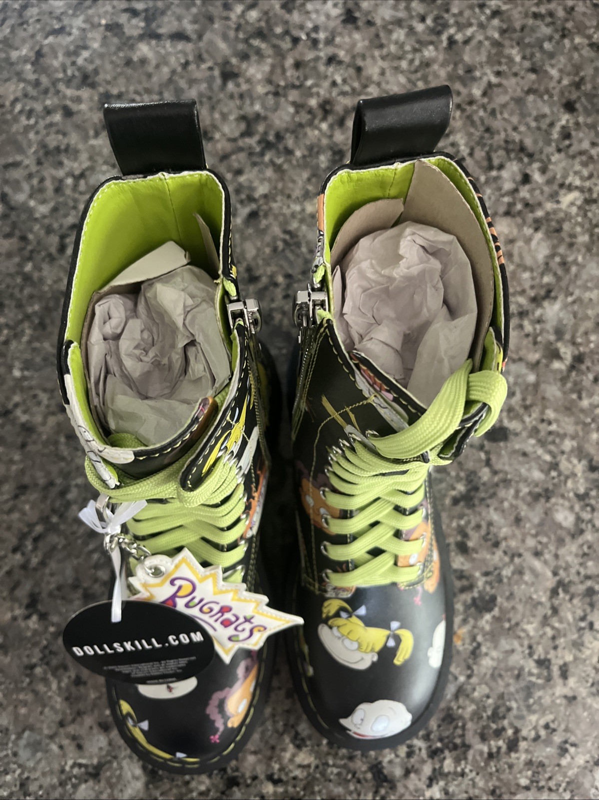 Brand New w/Tags Dolls Kill x Rugrats Combat Boots Women’s Size 7M – Never Worn