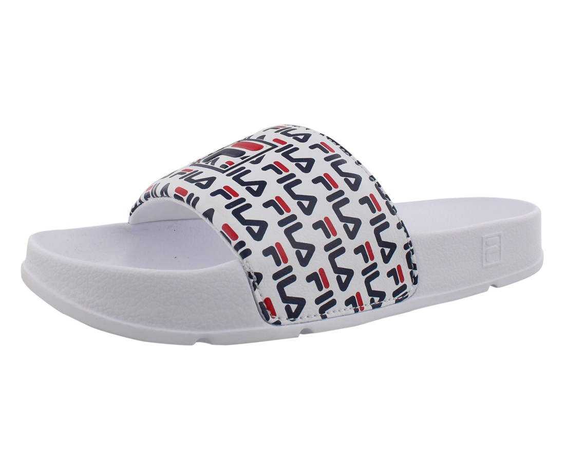 Fila Drifter Mood 2 Slide Womens Shoes Size 7, Color: White/Navy/Red