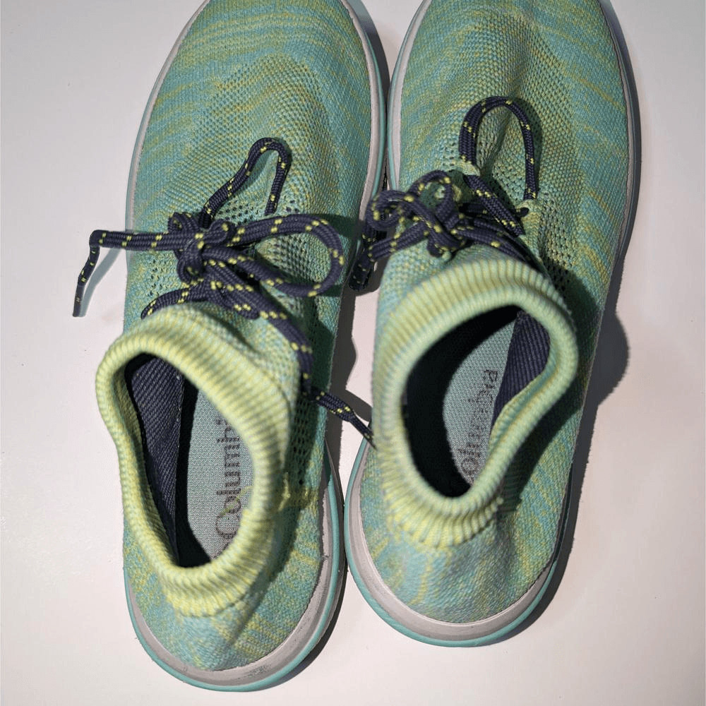 Columbia Chimera Athletic Shoe Knit Lace Up Green Size 7.5