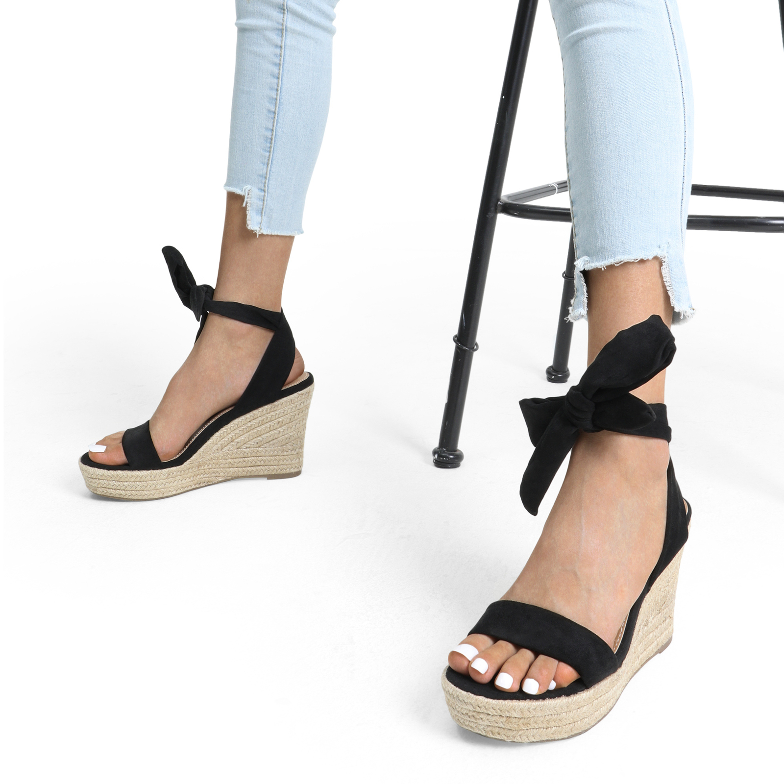 Women Summer Espadrilles Wedge Sandals Open Toe Platform Dress Shoes