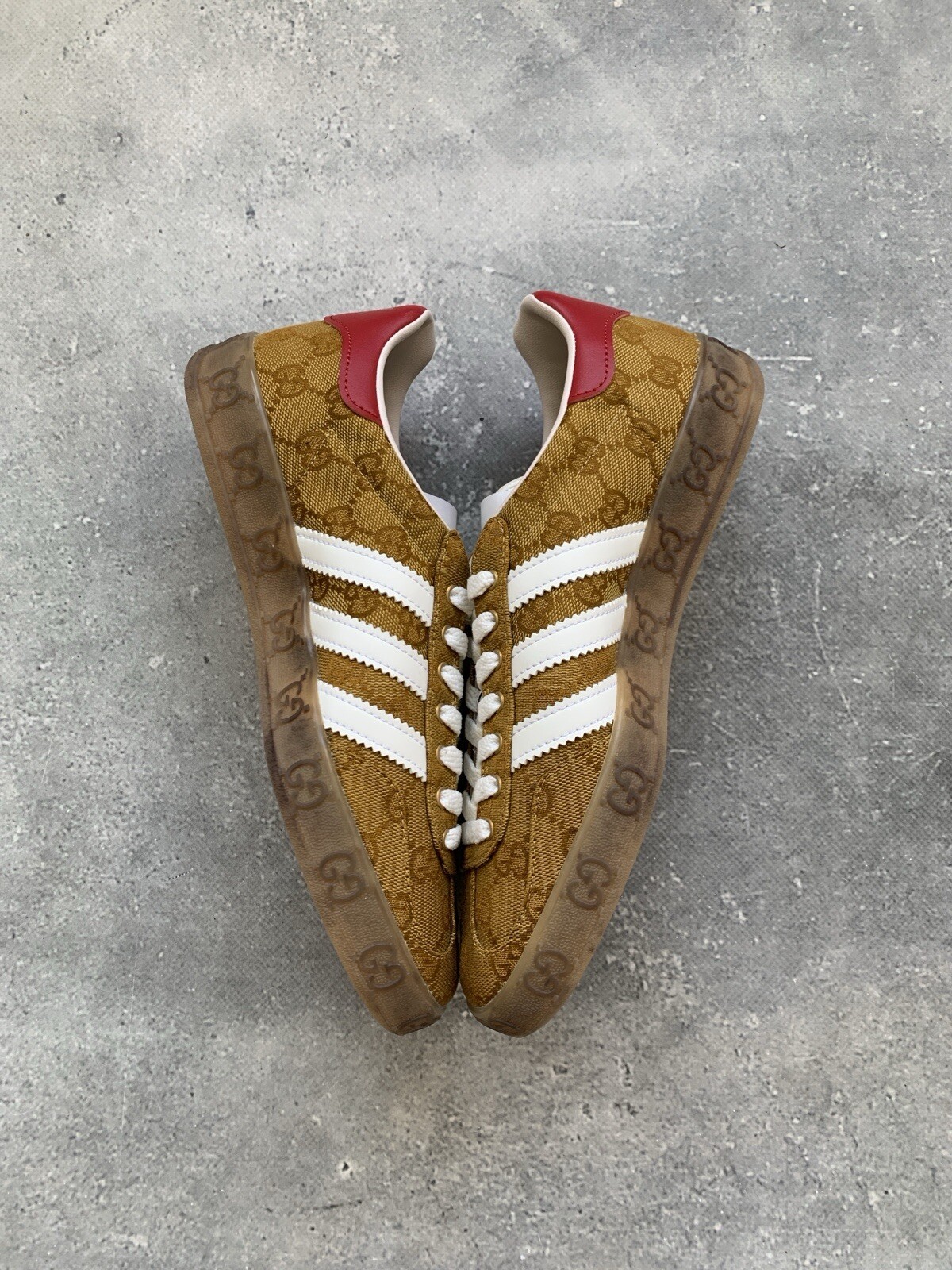 ADIDAS x GUCCI GAZELLE MONOGRAM WOMEN’S SHOES SIZE US 7 UK 5 1/2 EU 38 2/3