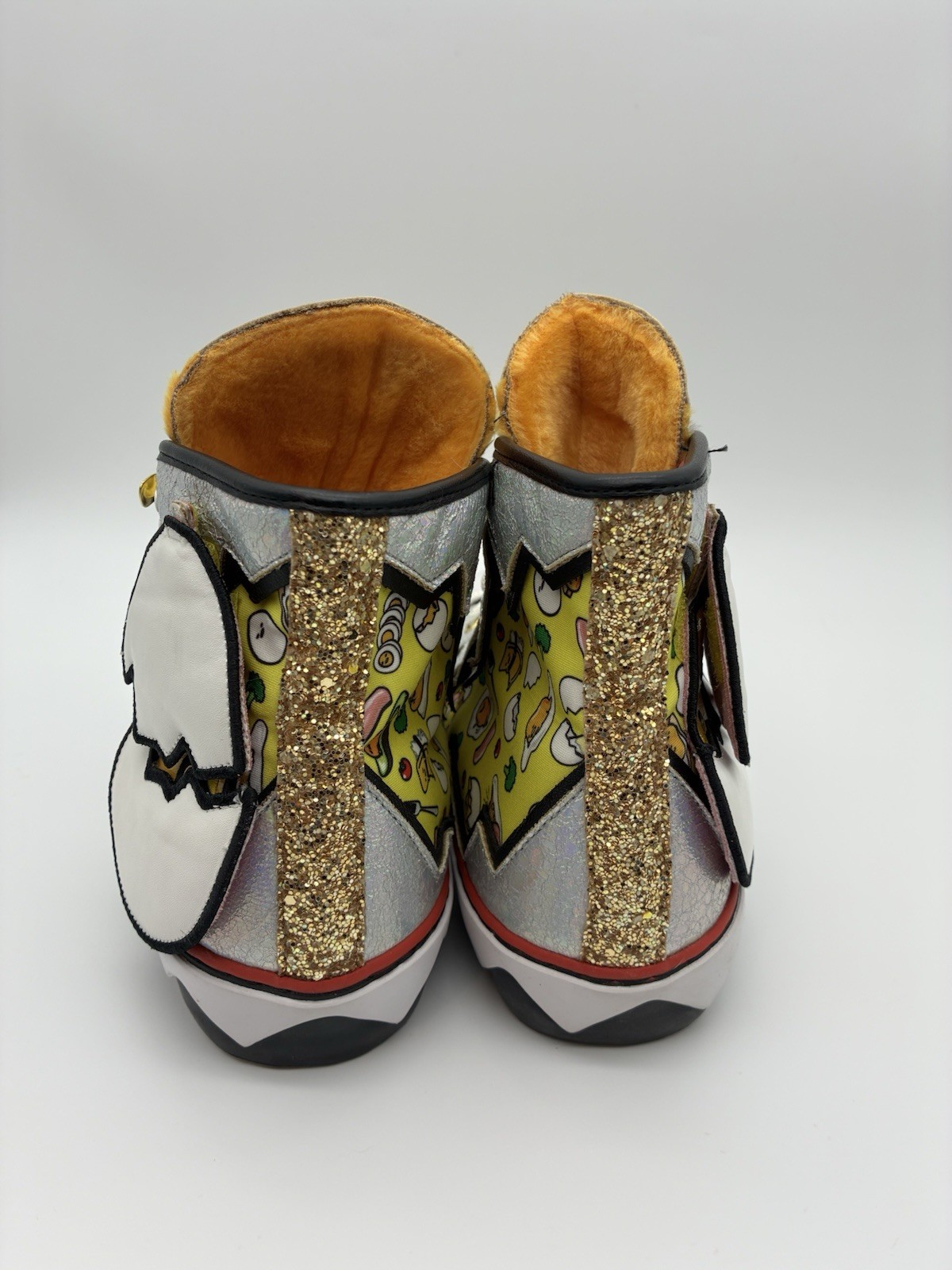Irregular Choice x Hello Kitty & Friends GUdetama You Crack Me Up Sneakers Sz 39