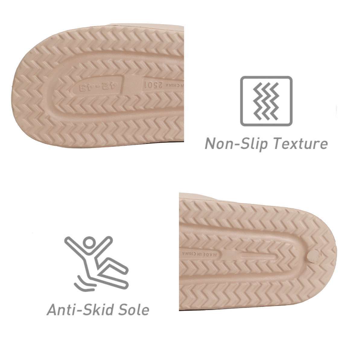 Cozy Shower Anti-Slip Sandals Ultra Soft Slippers Home Beach Outdoor Slippers US