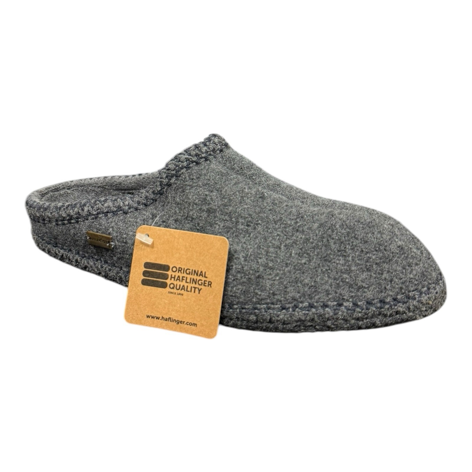 Haflinger AS7 Grey Wool Slippers Womens Size EU 38 US 7.5 New In Box