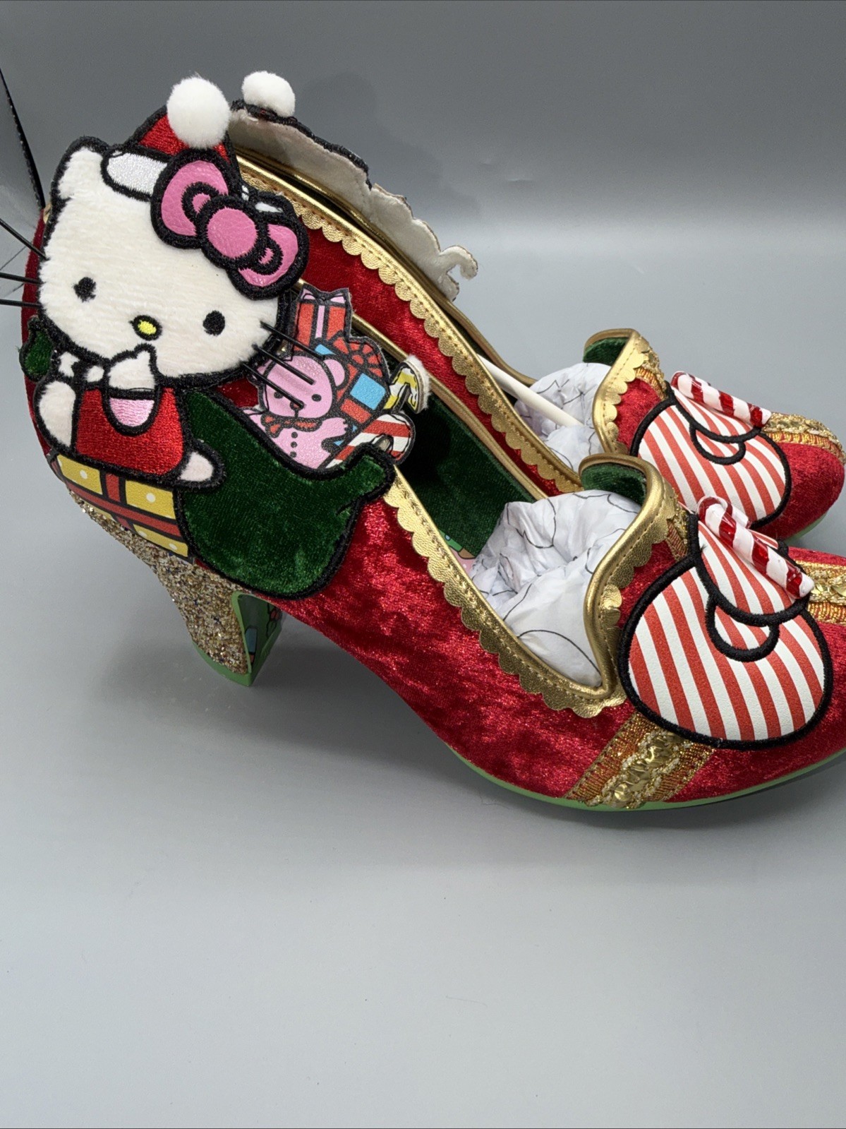 Irregular Choice x Hello Kitty Kitty Kringle Christmas Pumps Heels EU40/US9-New