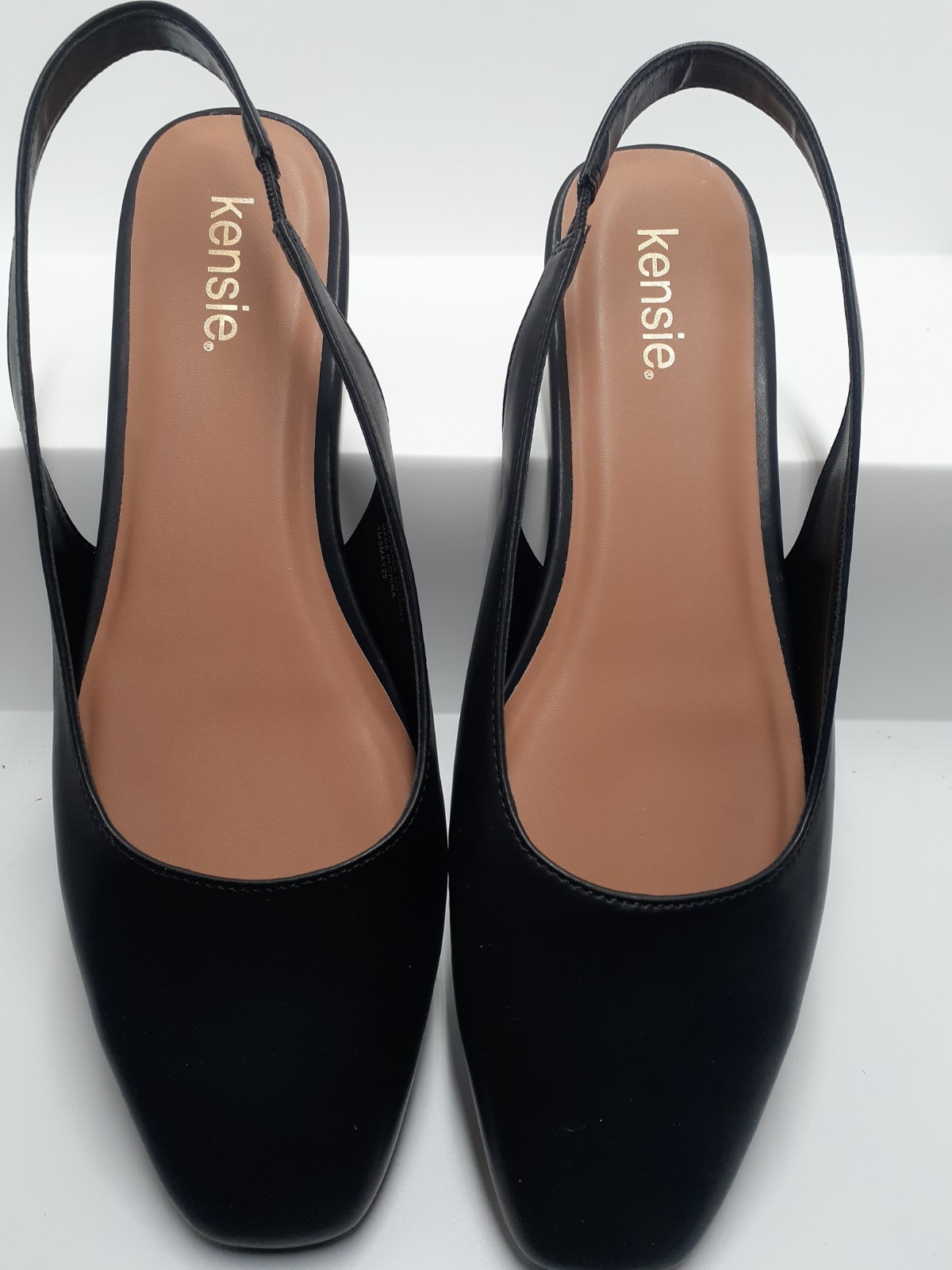 Kensie NIB Felice Shoe in Black Slingback Slip On Women us 11