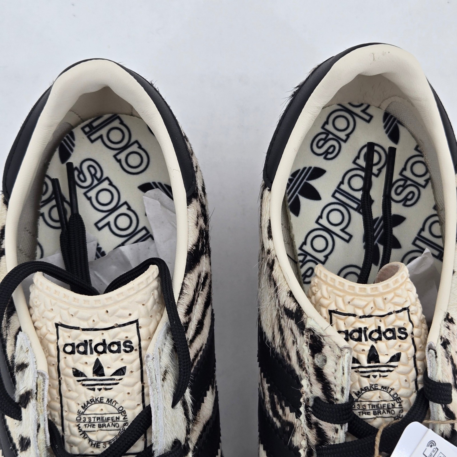adidas SL 72 OG W Zebra Animal Print Pony Hair Sneakers KH8811 Womens 6.5
