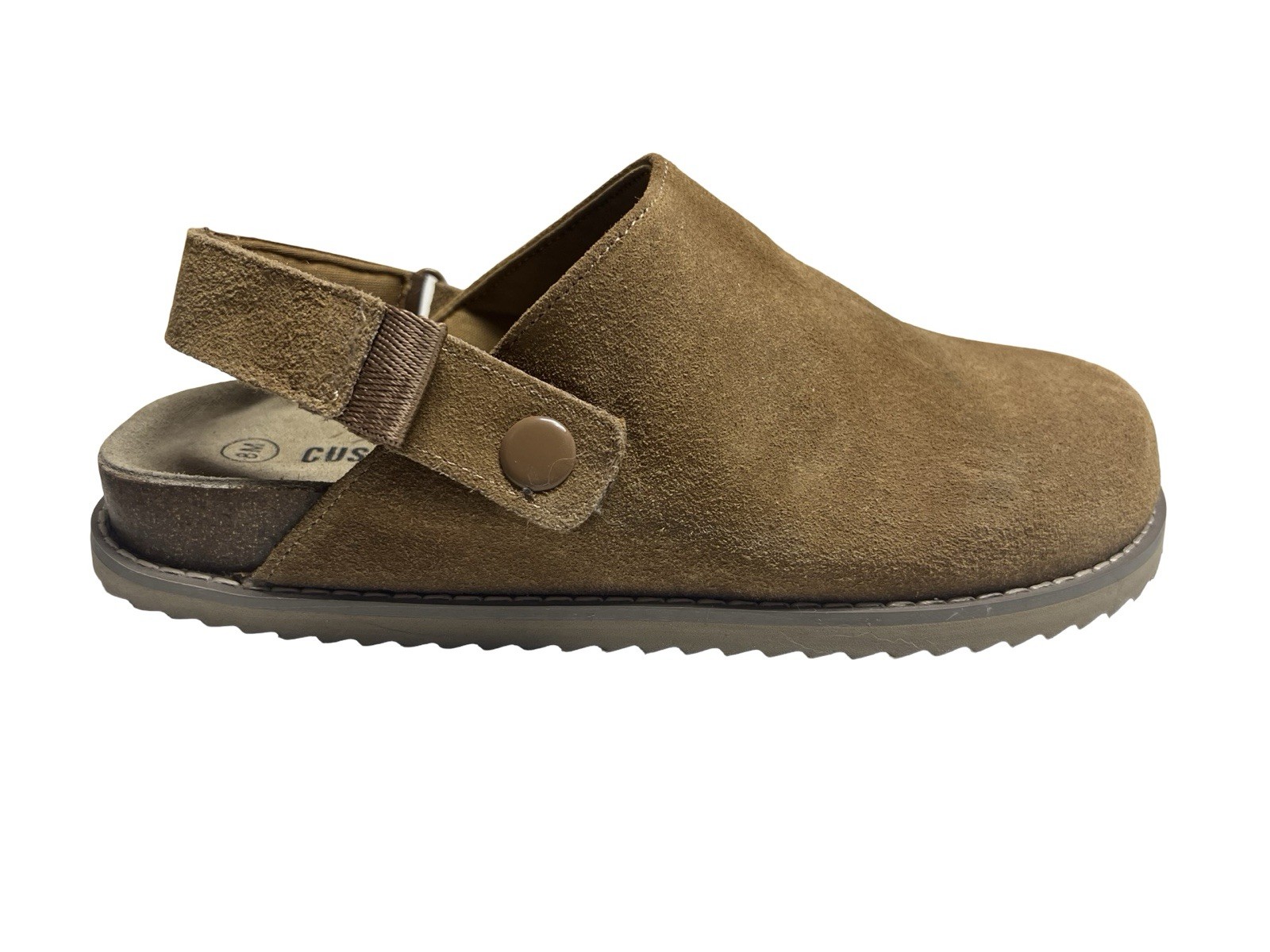 Cushionaire Clogs Boulder Shoes in Chestnut Leather Suede Slip-On Women’s Sz 8